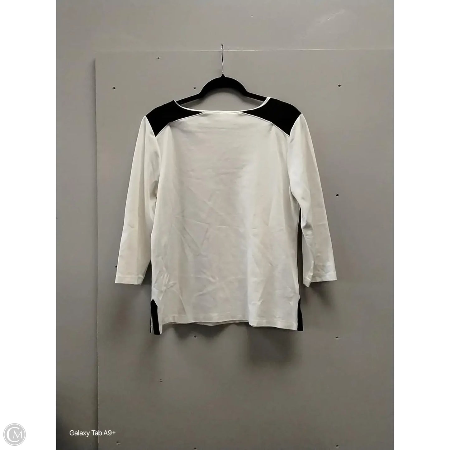 Top Long Sleeve By Chicos In White, Size: M