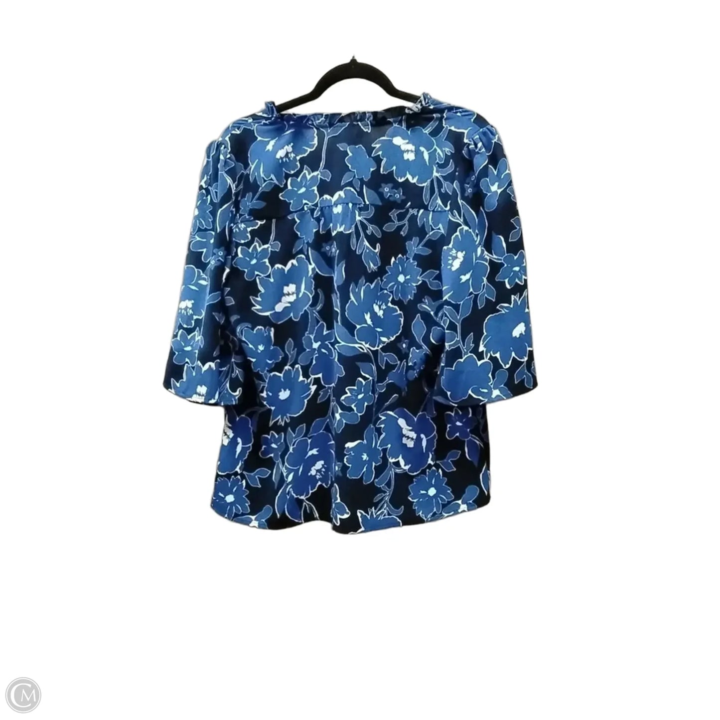 Blouse Long Sleeve By Clothes Mentor In Floral Print, Size: M