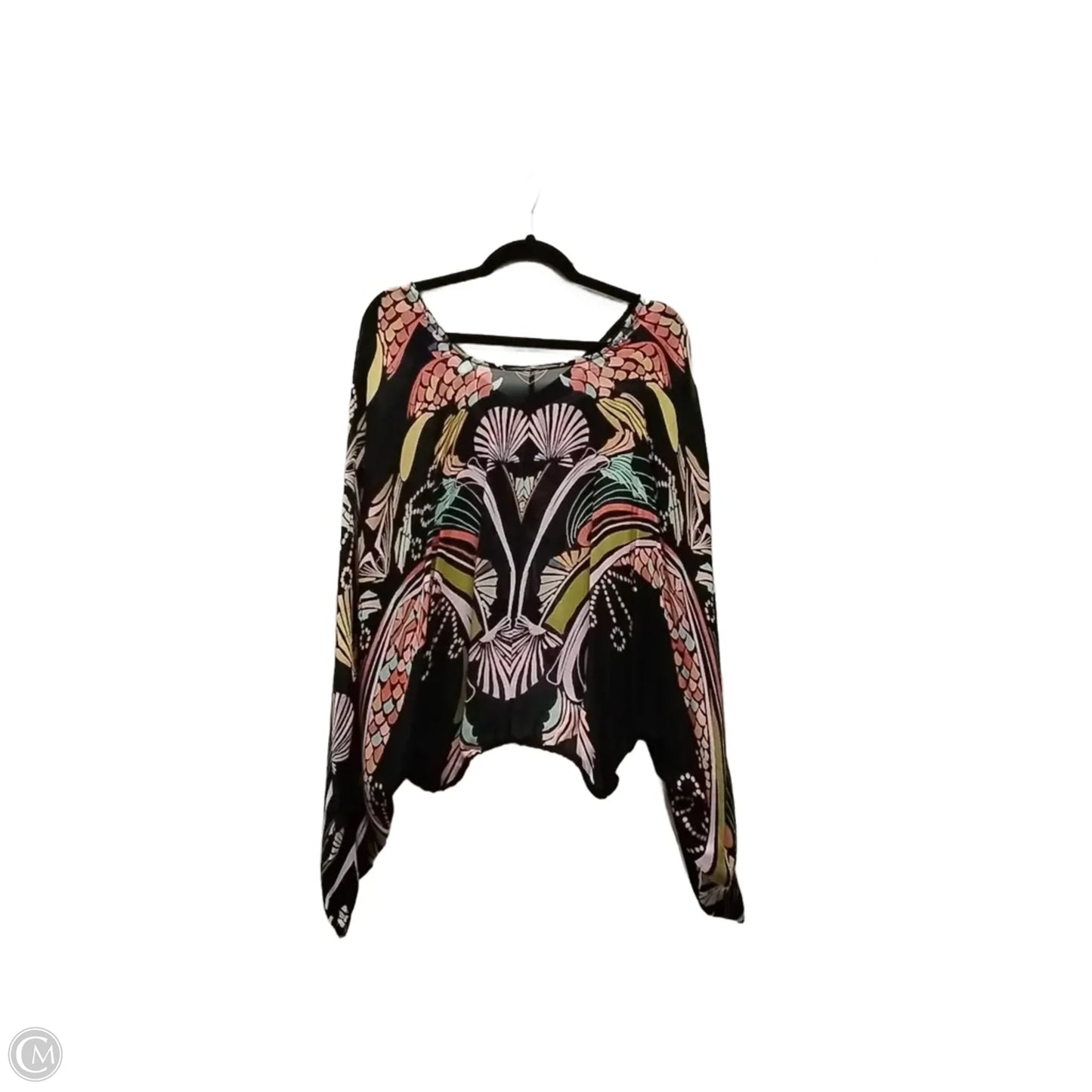 Blouse Long Sleeve By Free People In Black, Size: L
