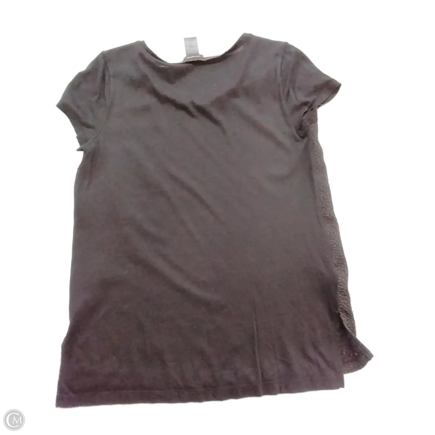 Top Short Sleeve By Ann Taylor In Black, Size: Xs