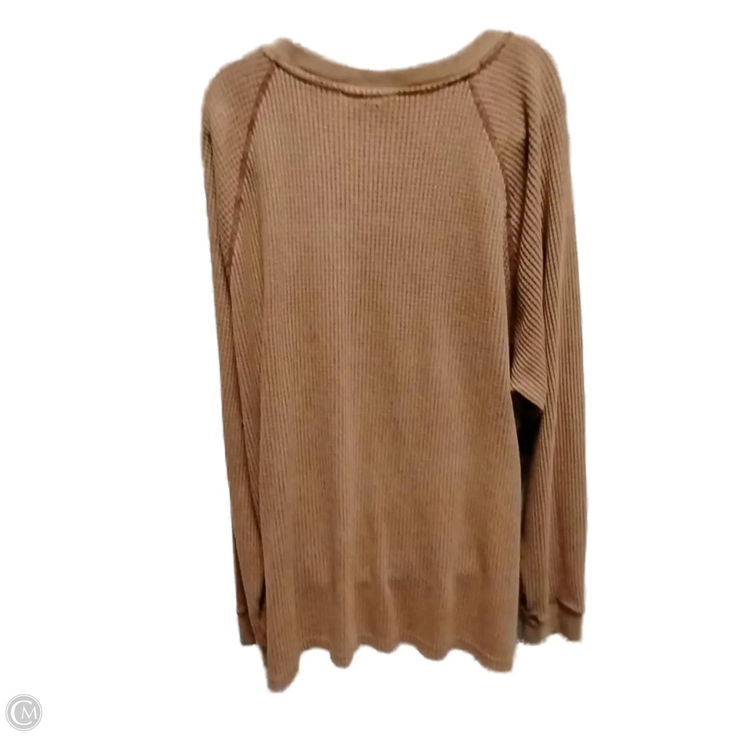 Top Long Sleeve By No Boundaries In Orange, Size: 3x