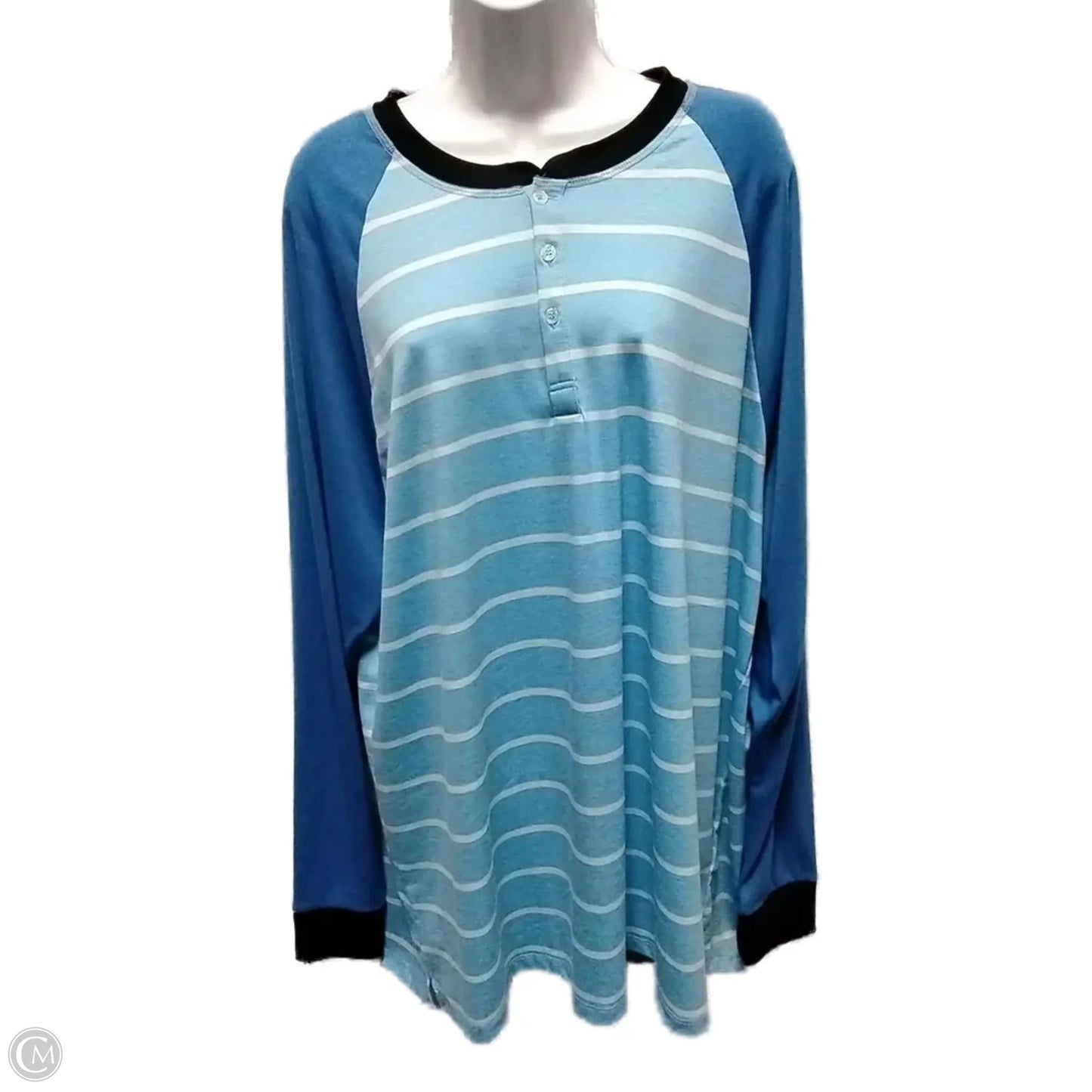 Top Short Sleeve By Lularoe In Striped Pattern, Size: 2x