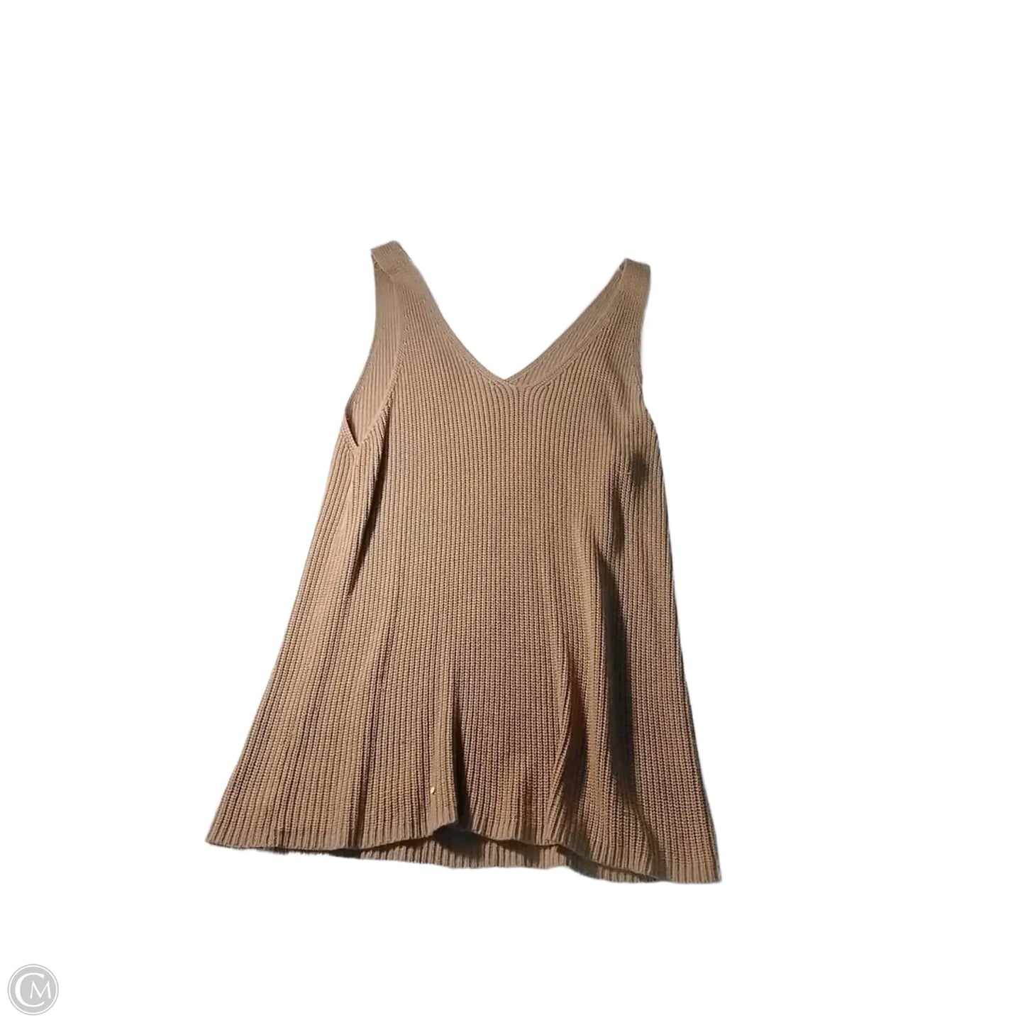 Top Sleeveless By Clothes Mentor In Tan, Size: L