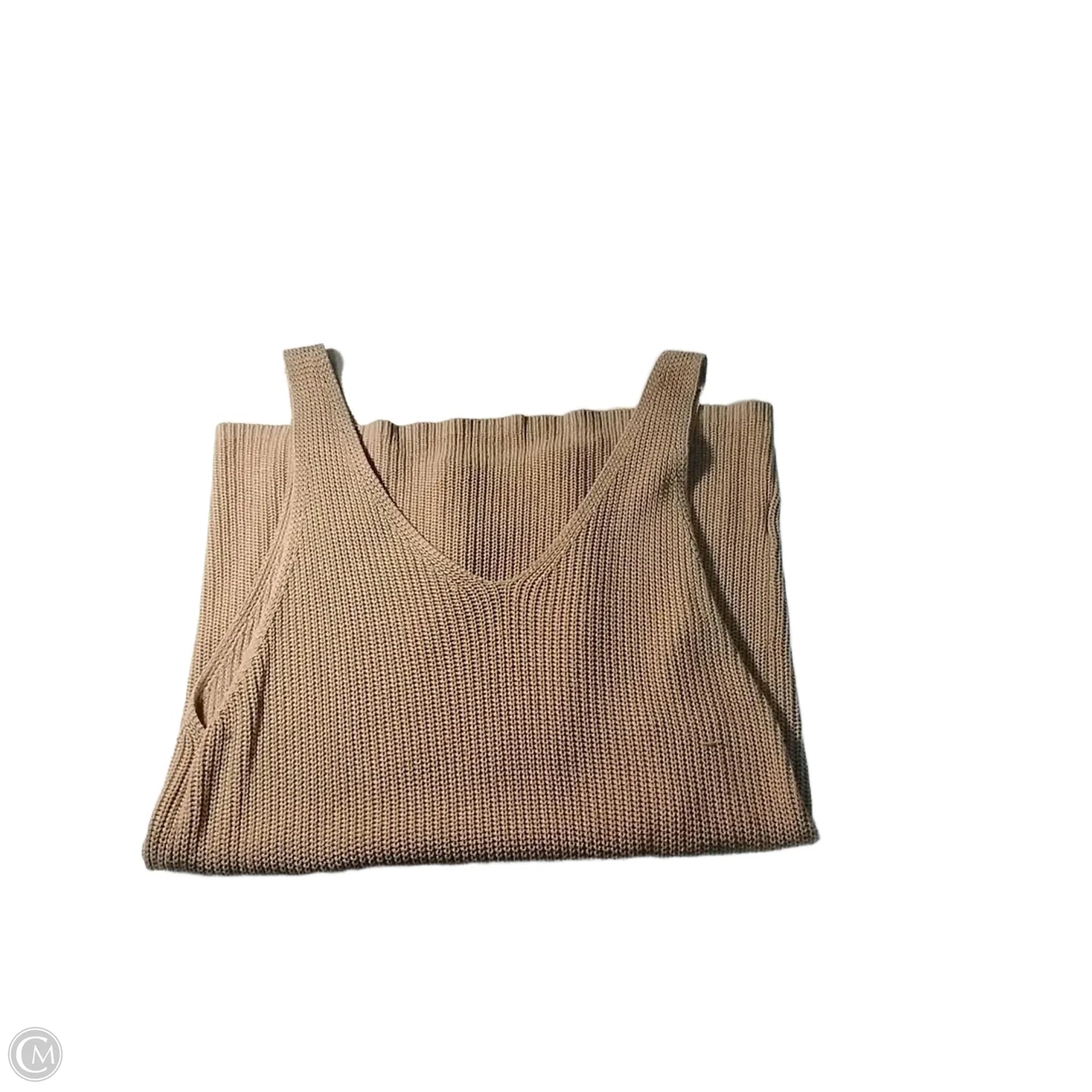 Top Sleeveless By Clothes Mentor In Tan, Size: L