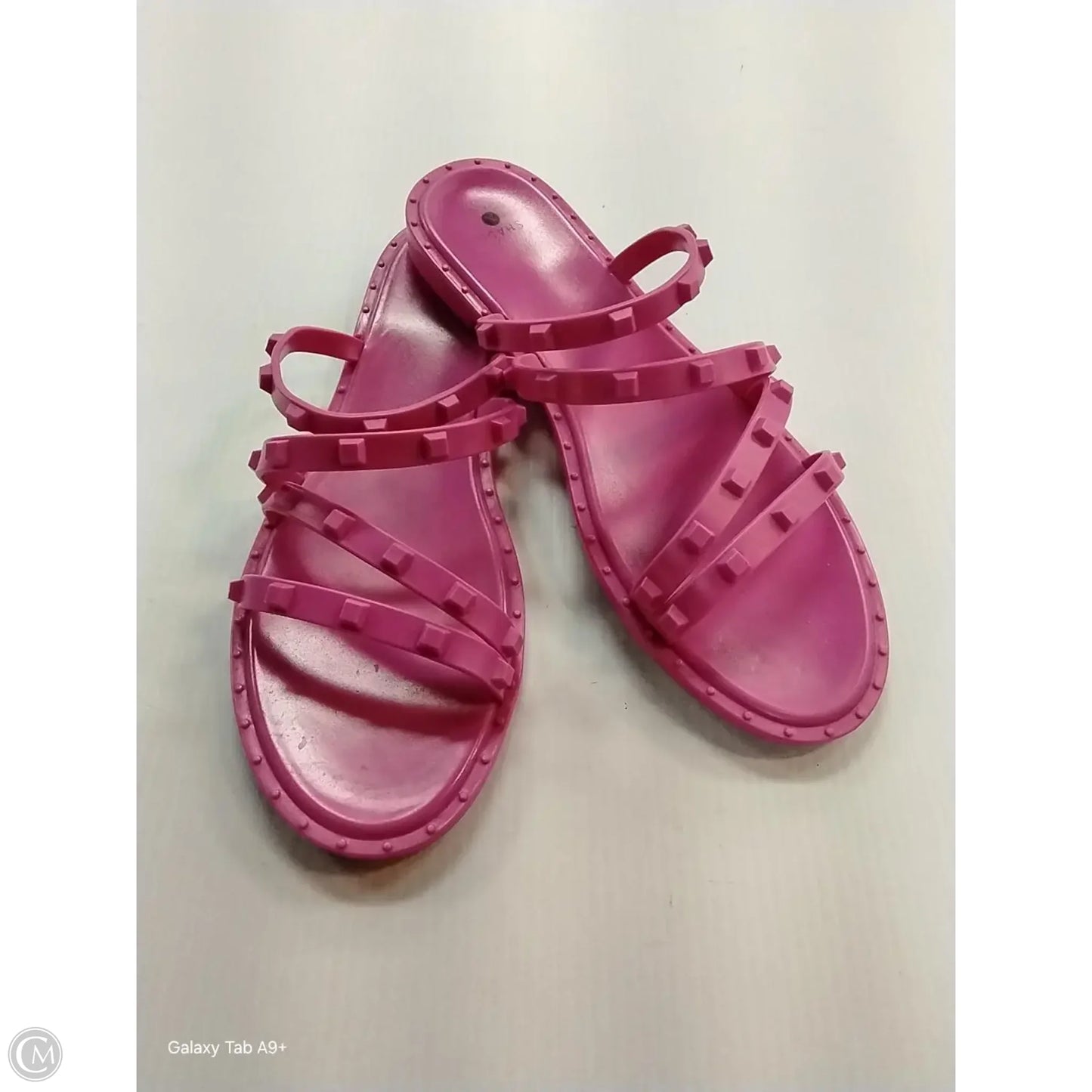 Sandals Flats By Shade & Shore In Pink, Size: 9
