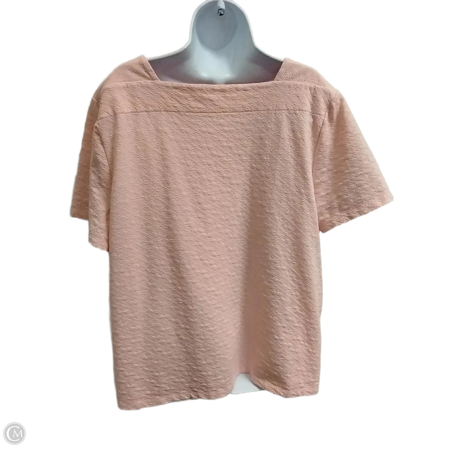 Top Short Sleeve Basic By Coral Bay In Pink, Size: 1x