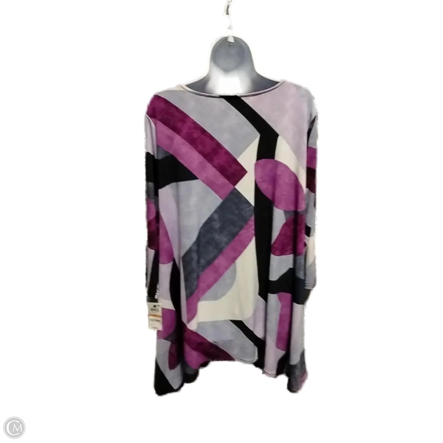 Top 3/4 Sleeve By Alfani In Geometric Pattern, Size: 3x