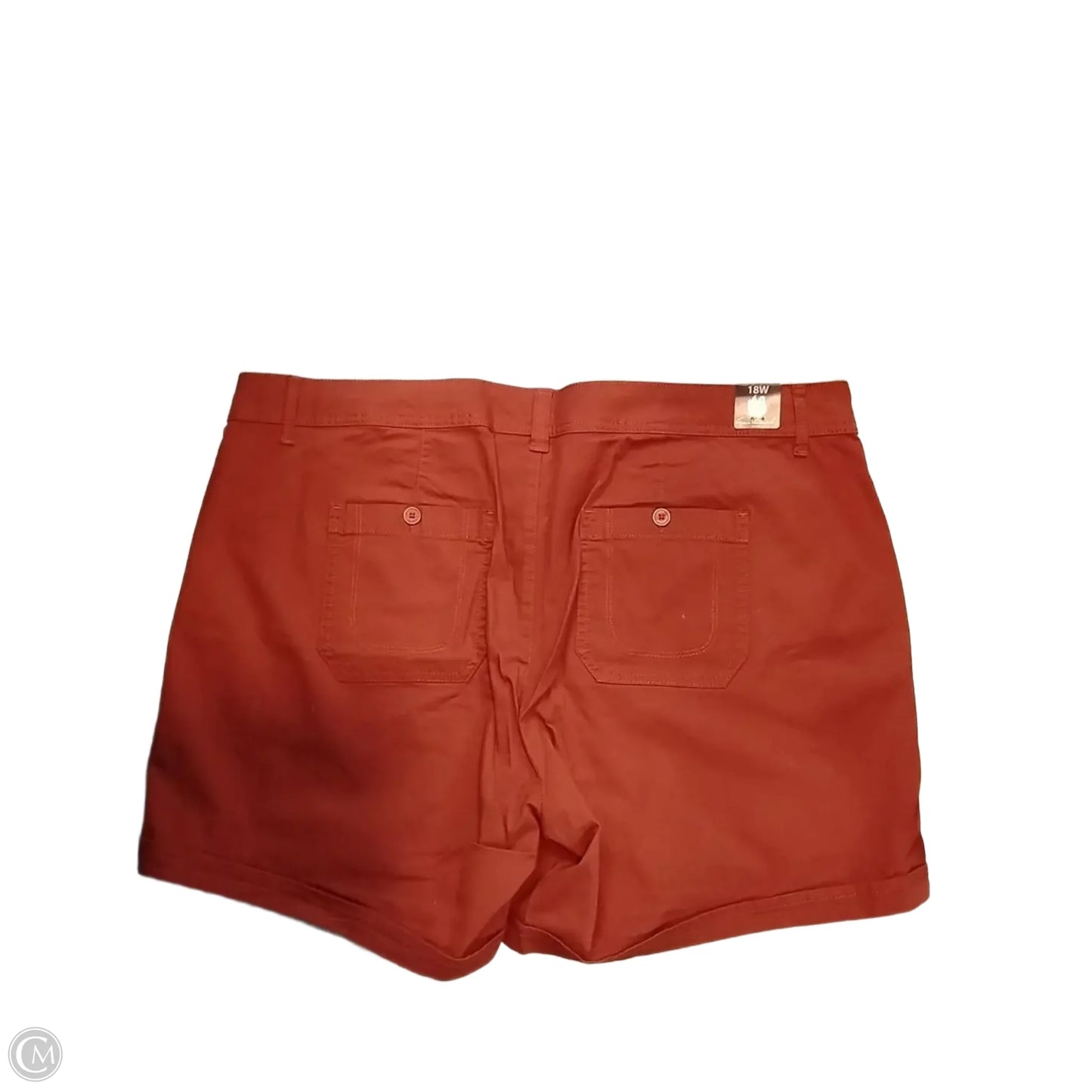 Top Short Sleeve By Gloria Vanderbilt In Red, Size: 18