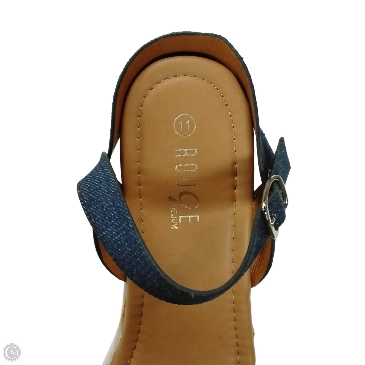 Sandals Heels Platform By Rouge In Blue, Size: 11