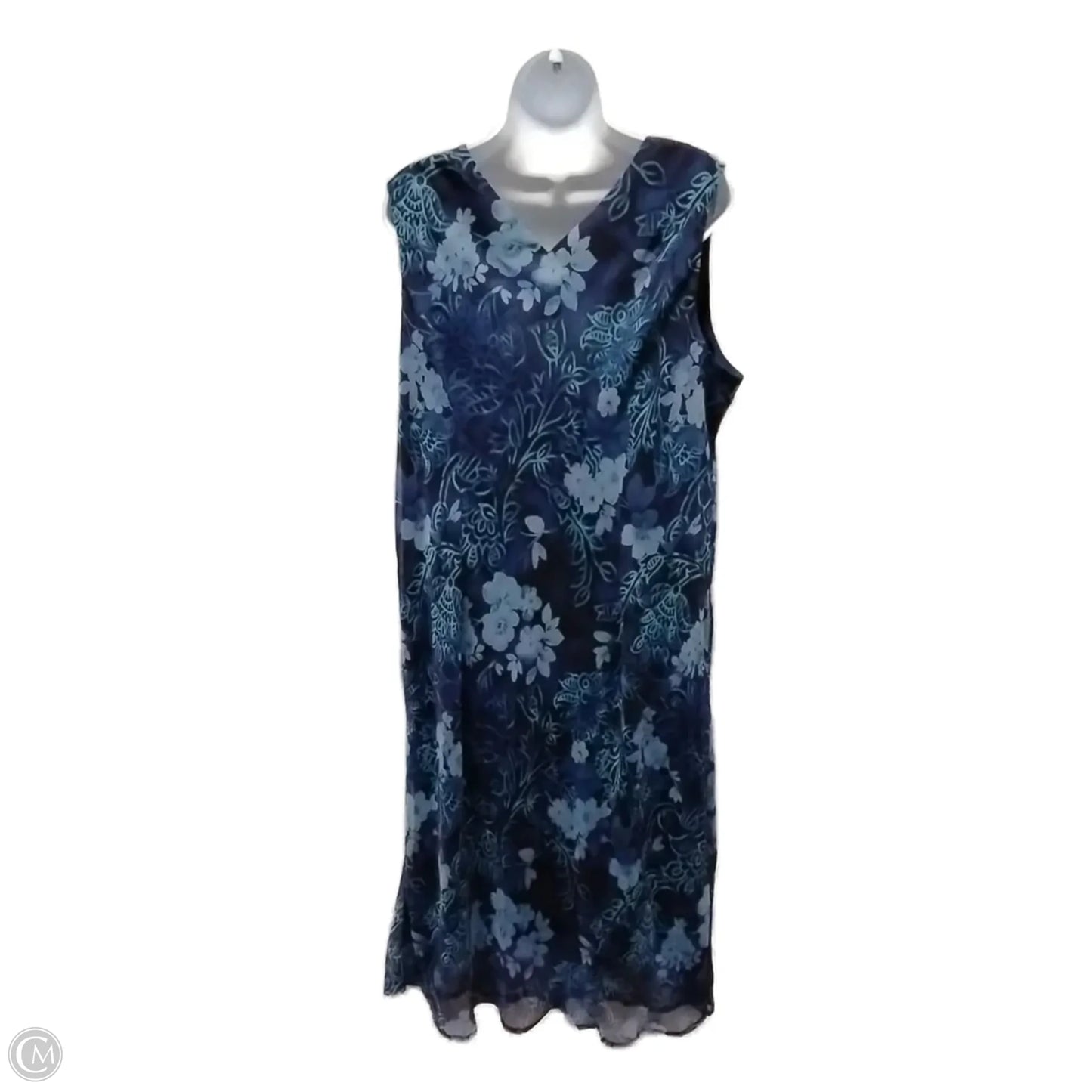 Dress Casual Maxi By K Women Petite In Blue, Size: 24