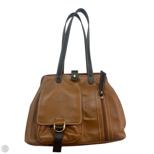 Handbag Leather By Clothes Mentor, Size: Medium