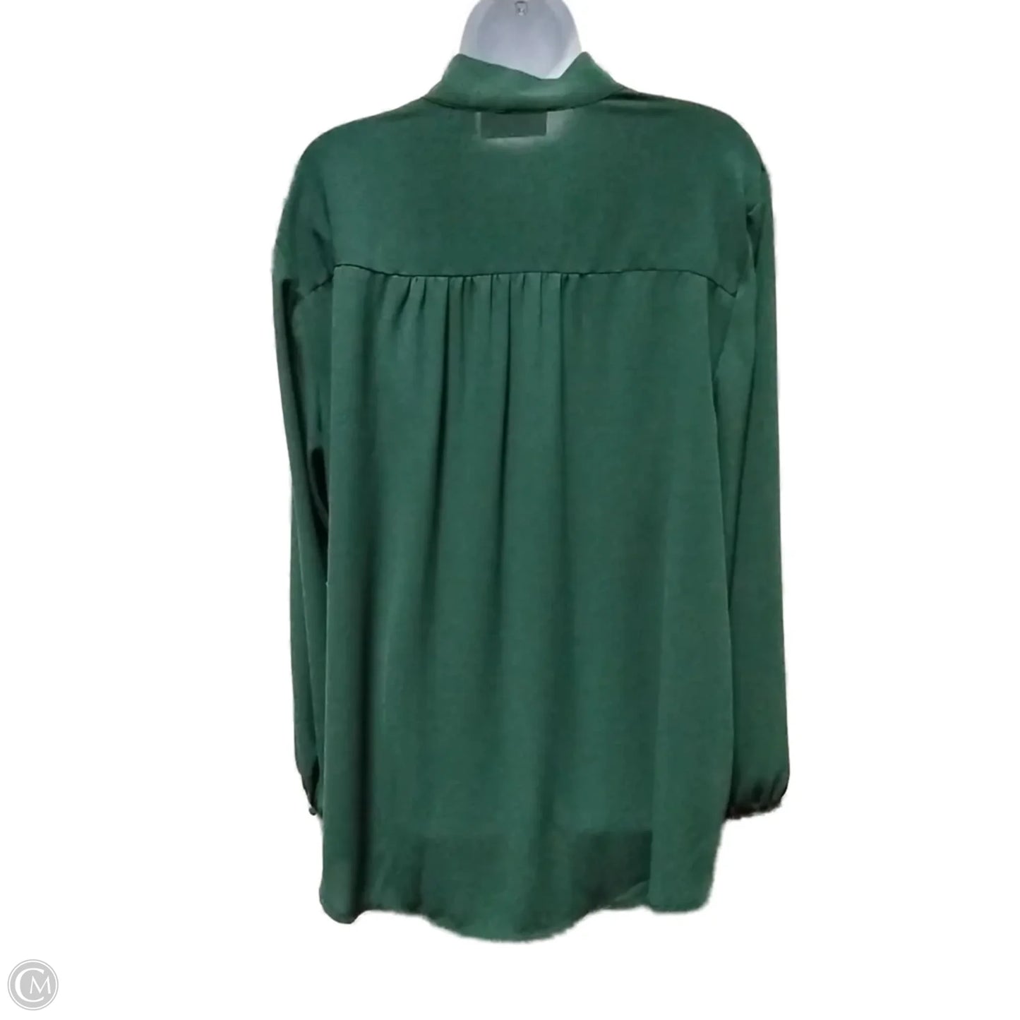 Blouse Long Sleeve By Evri In Green, Size: 2x