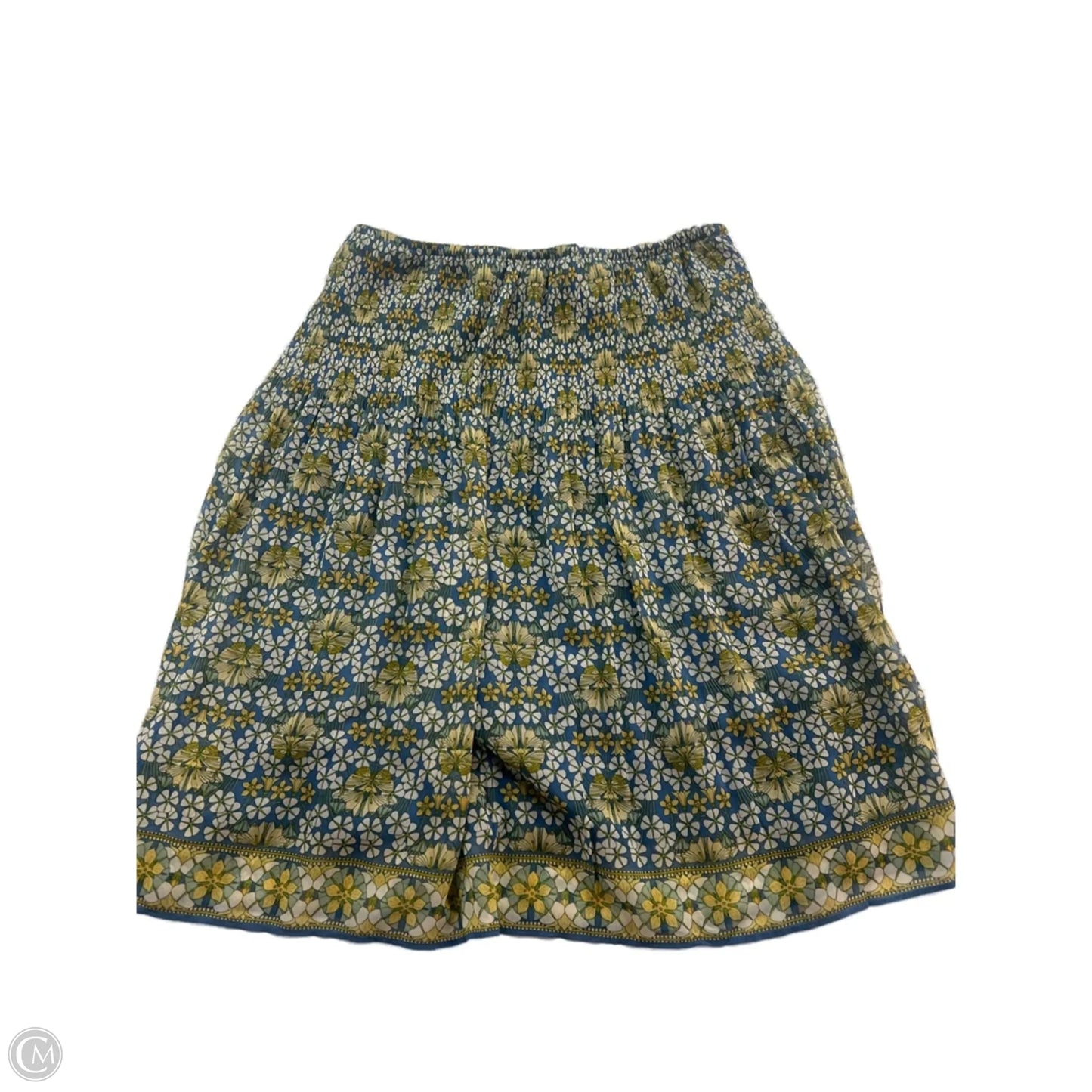 Skirt Mini & Short By Max Studio In Blue & Green, Size: S
