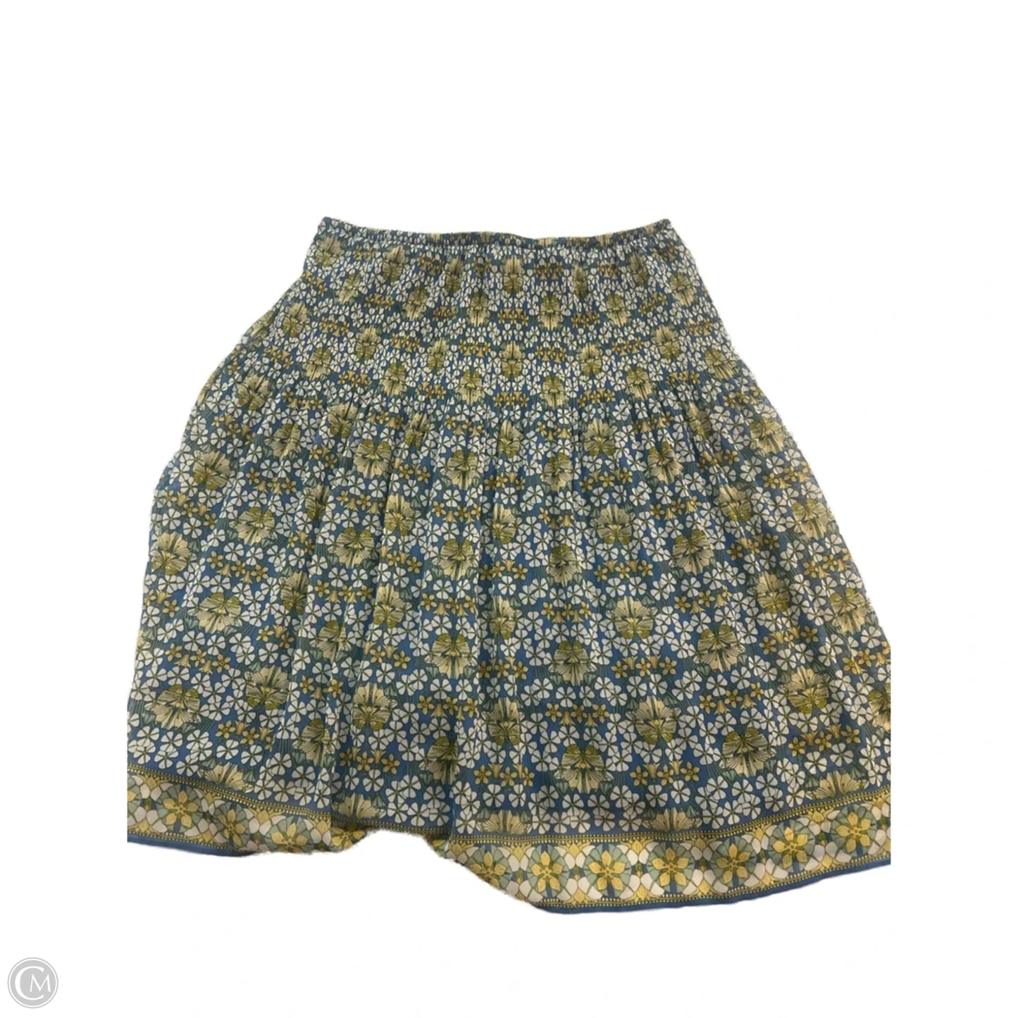 Skirt Mini & Short By Max Studio In Blue & Green, Size: S