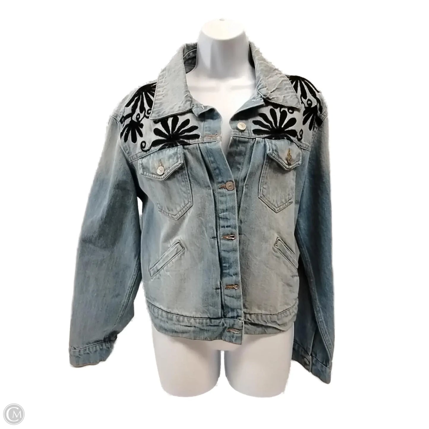 Jacket Denim By Ivy Jane In Blue Denim, Size: M