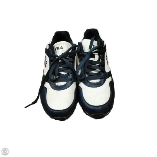 Shoes Sneakers By Fila In Blue & White, Size: 8