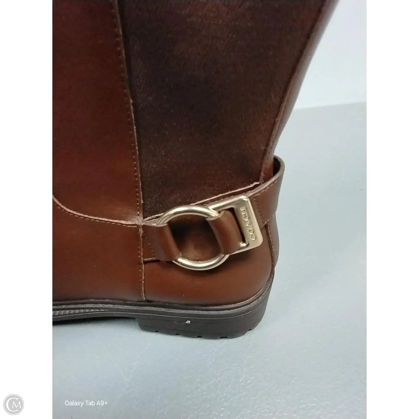 Boots Designer By Coach In Brown, Size: 7