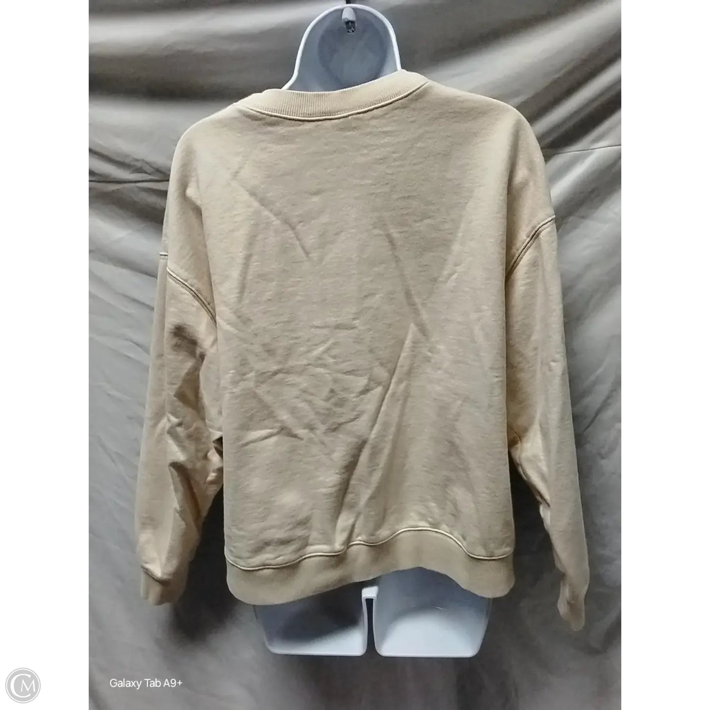 Sweatshirt Collar By H&m In Beige, Size: M