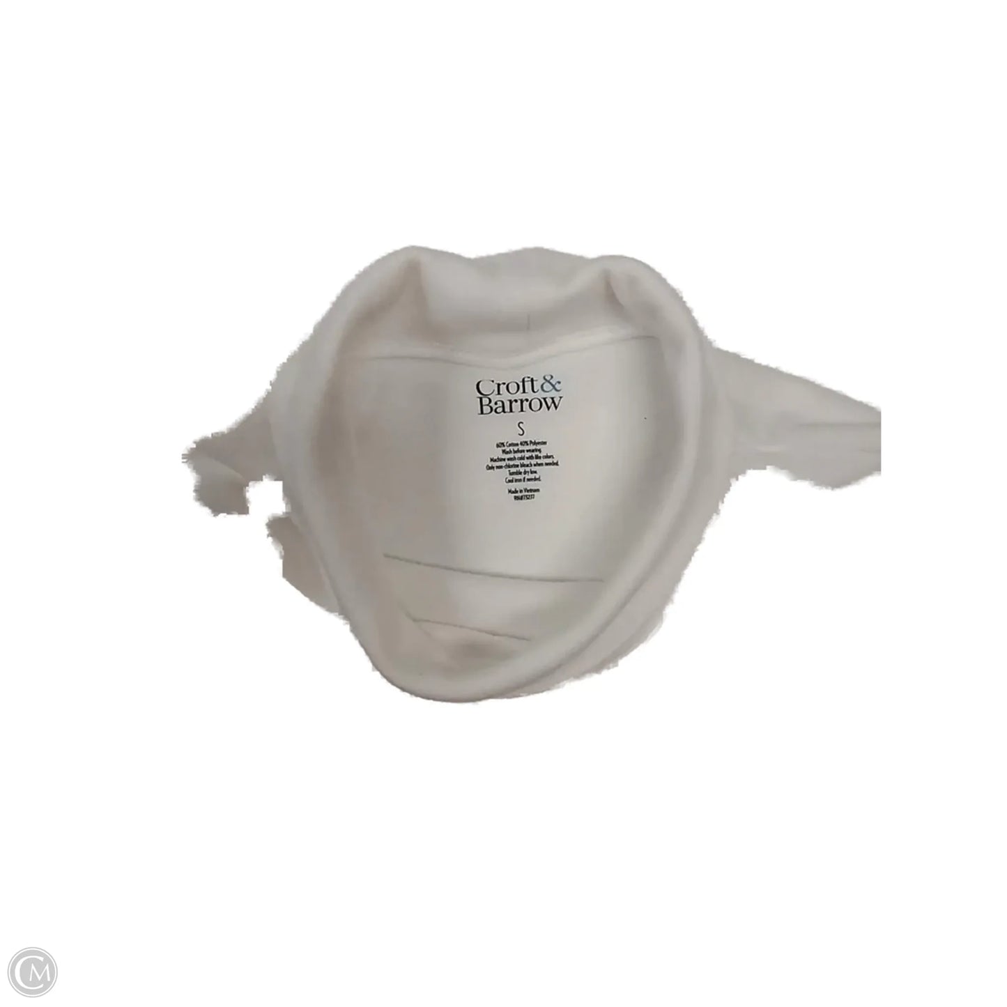 Top Long Sleeve By Croft And Barrow In White, Size: S