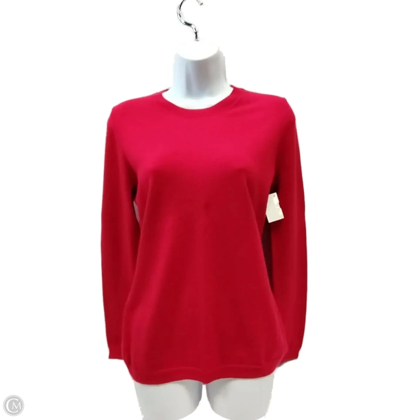 Top Long Sleeve By Banana Republic In Red, Size: M