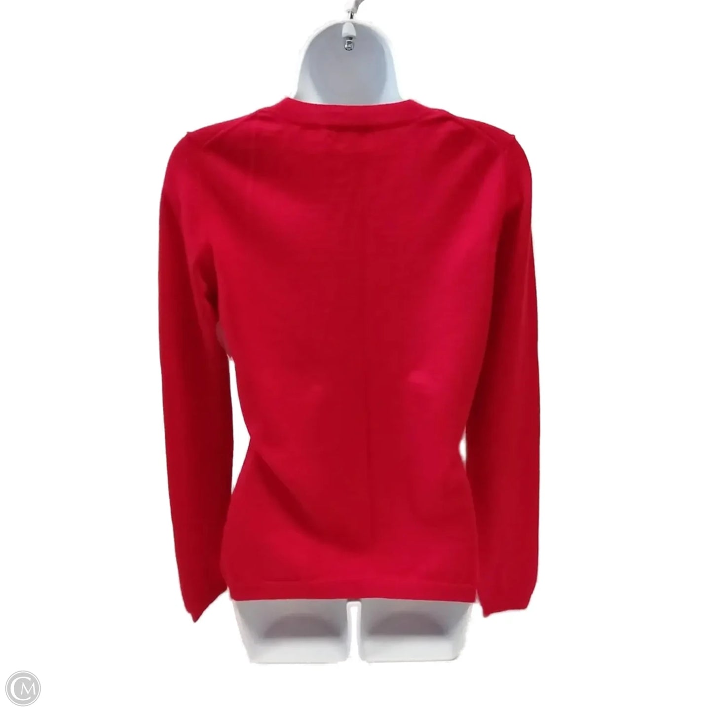 Top Long Sleeve By Banana Republic In Red, Size: M