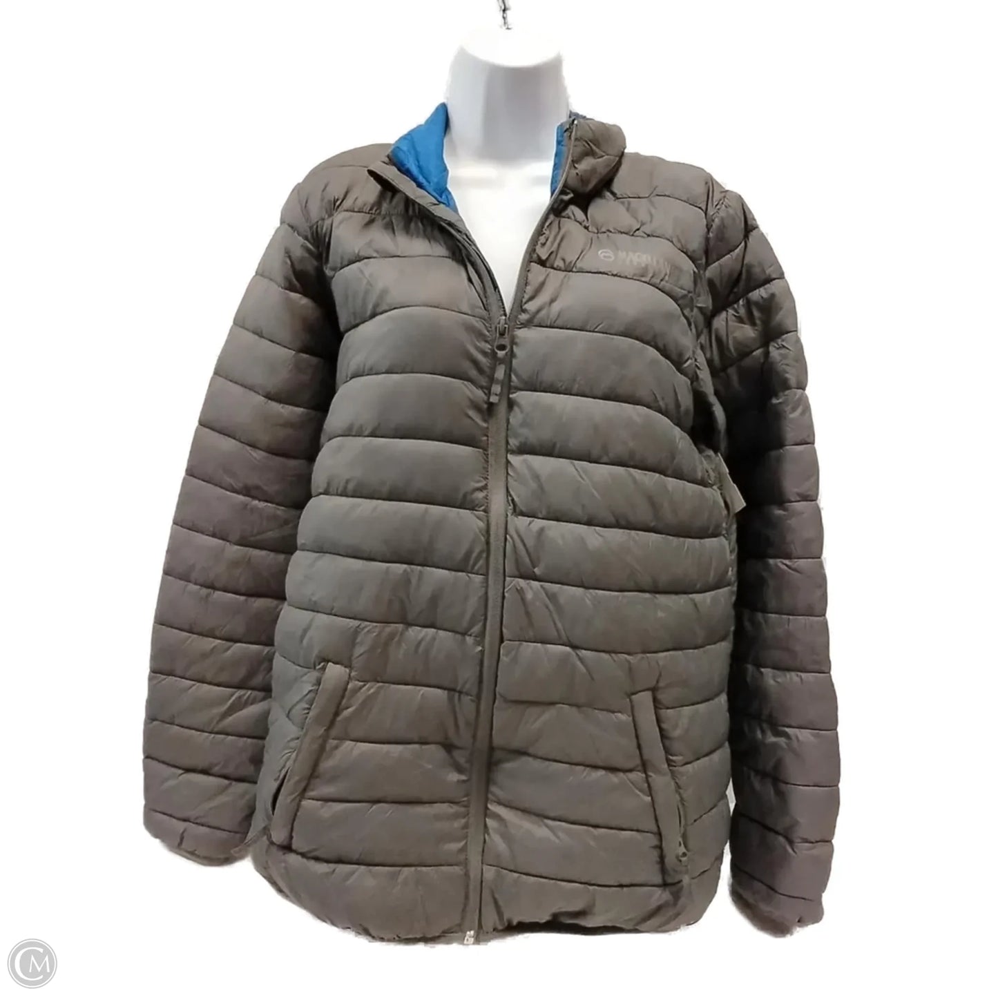 Jacket Puffer & Quilted By Magellan In Grey, Size: Xl