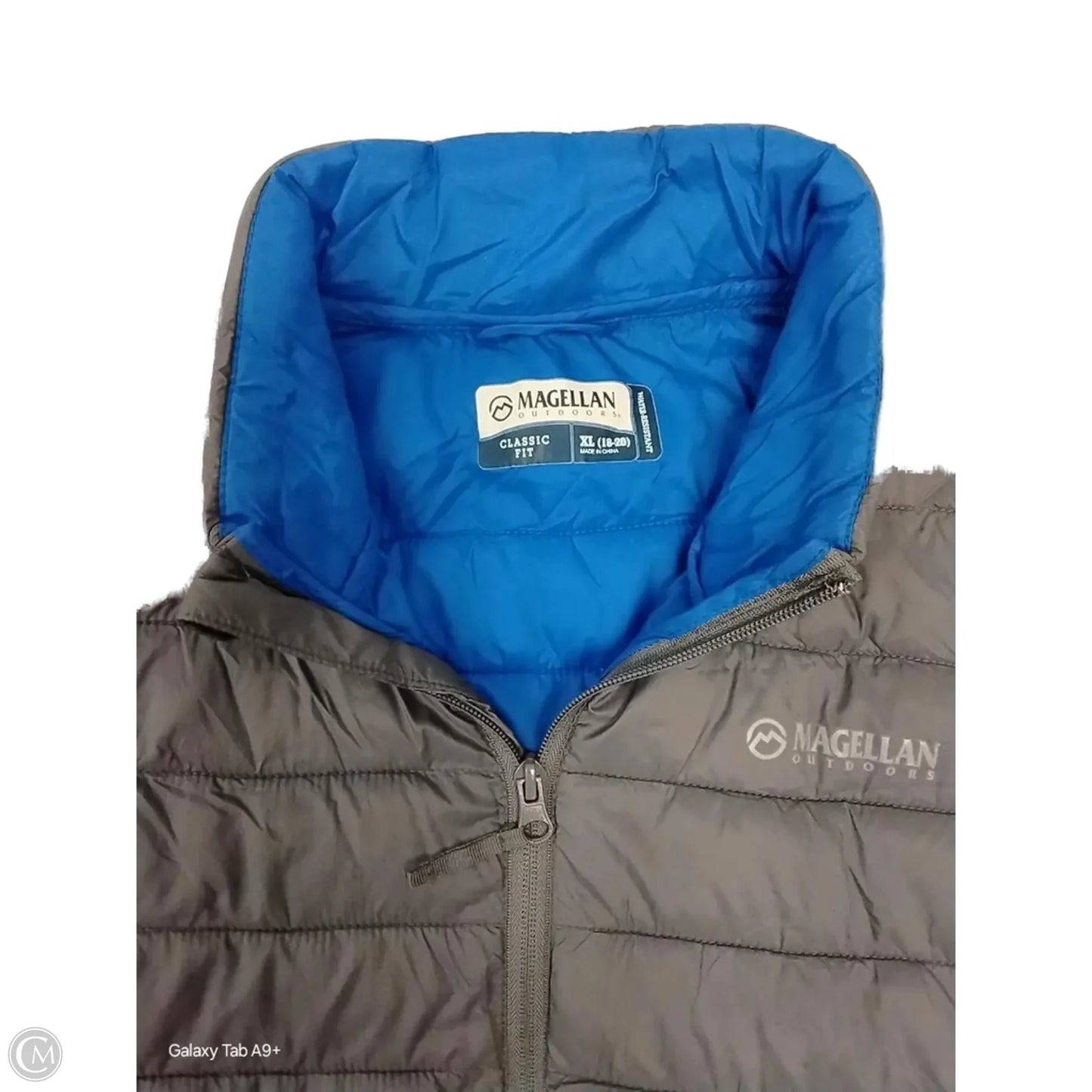 Jacket Puffer & Quilted By Magellan In Grey, Size: Xl