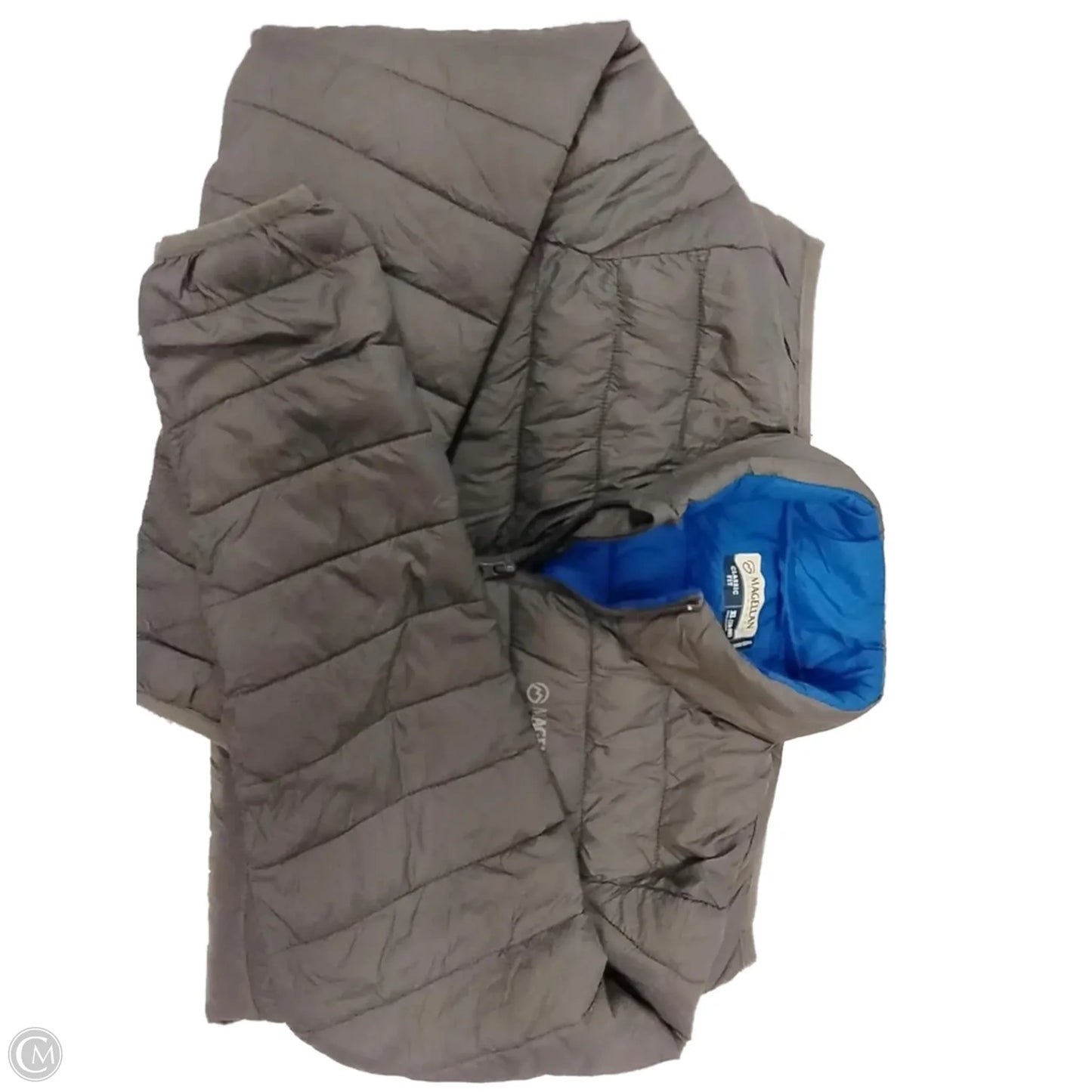 Jacket Puffer & Quilted By Magellan In Grey, Size: Xl