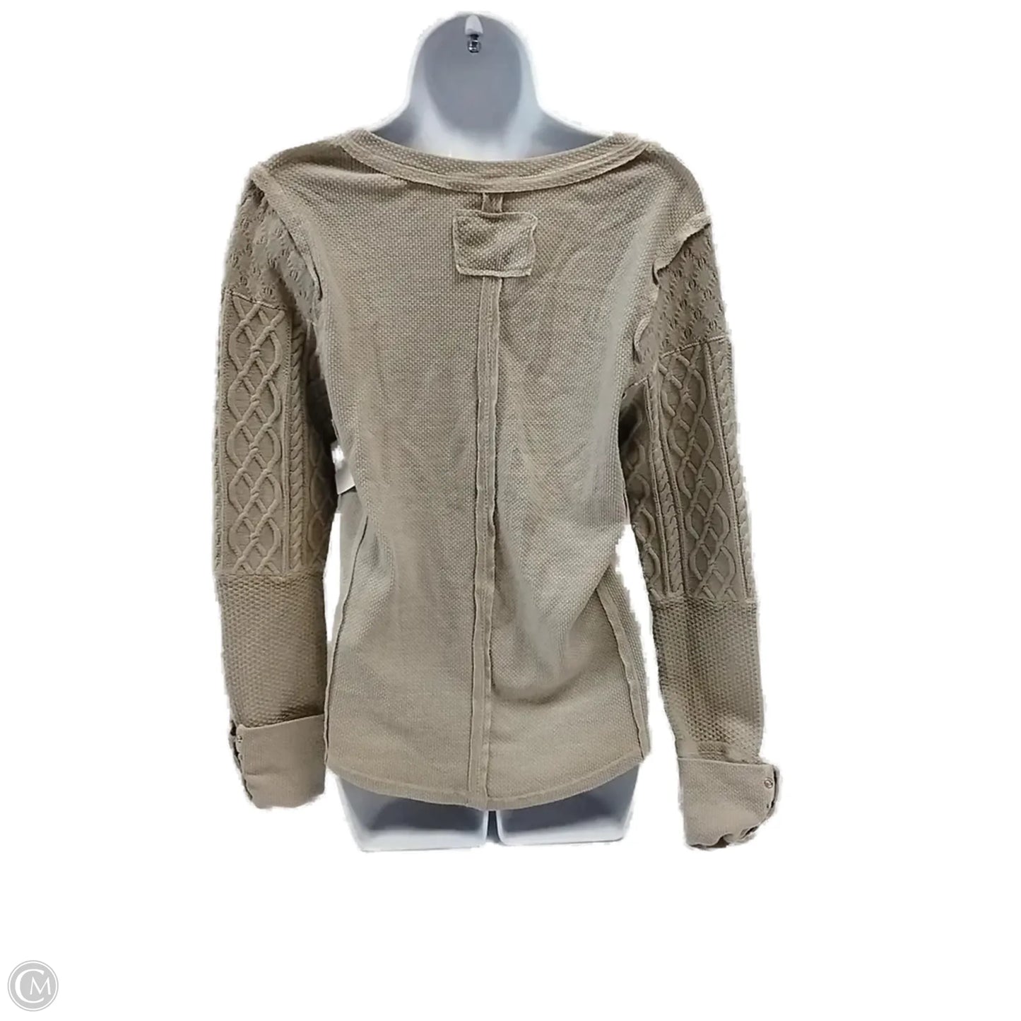 Top Long Sleeve By We The Free In Beige, Size: L