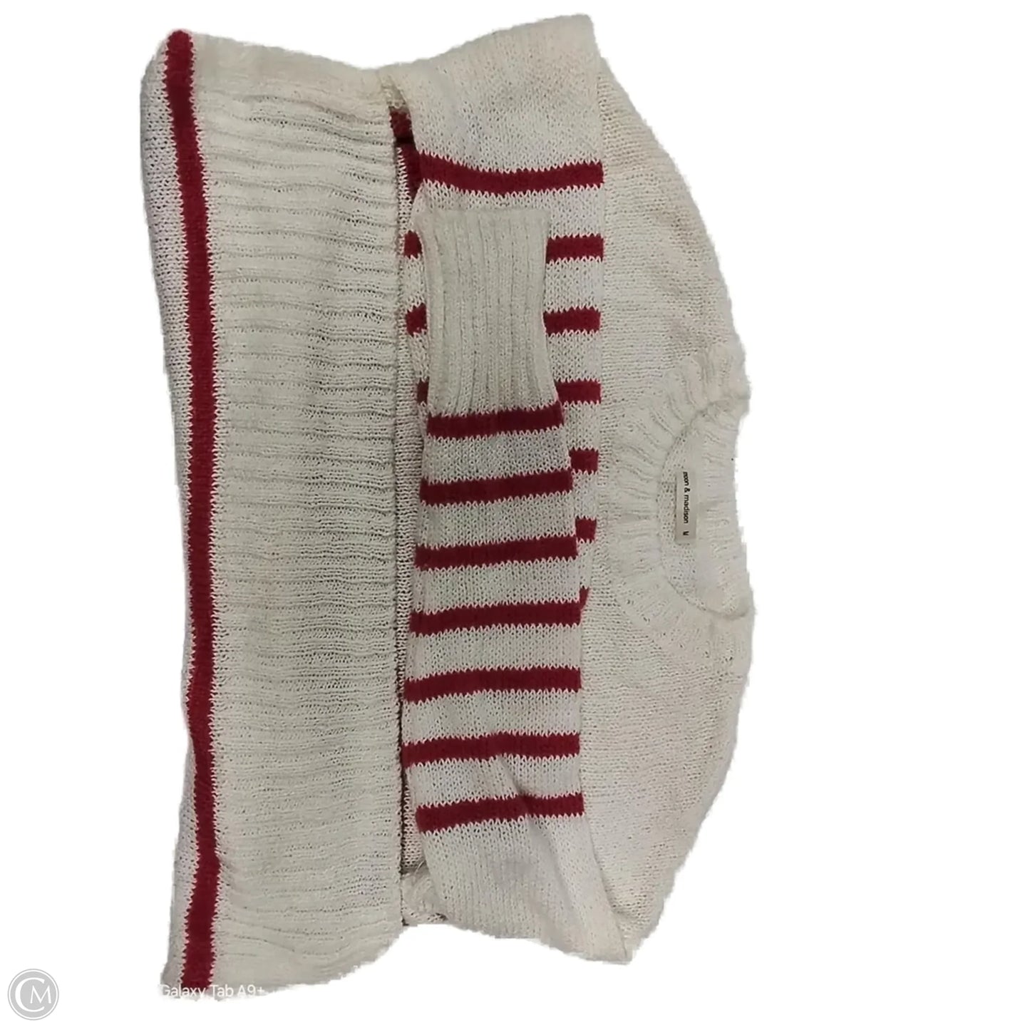 Sweater By Clothes Mentor In Striped Pattern, Size: M
