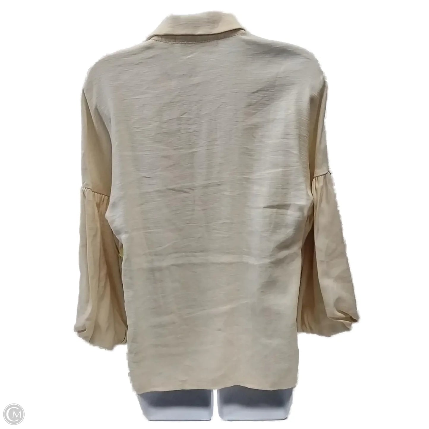 Top Long Sleeve By New York And Co In Beige, Size: S