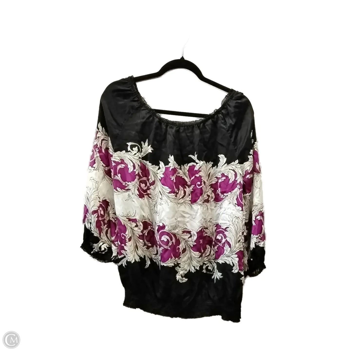 Blouse Long Sleeve By White House Black Market In Black, Size: Xl