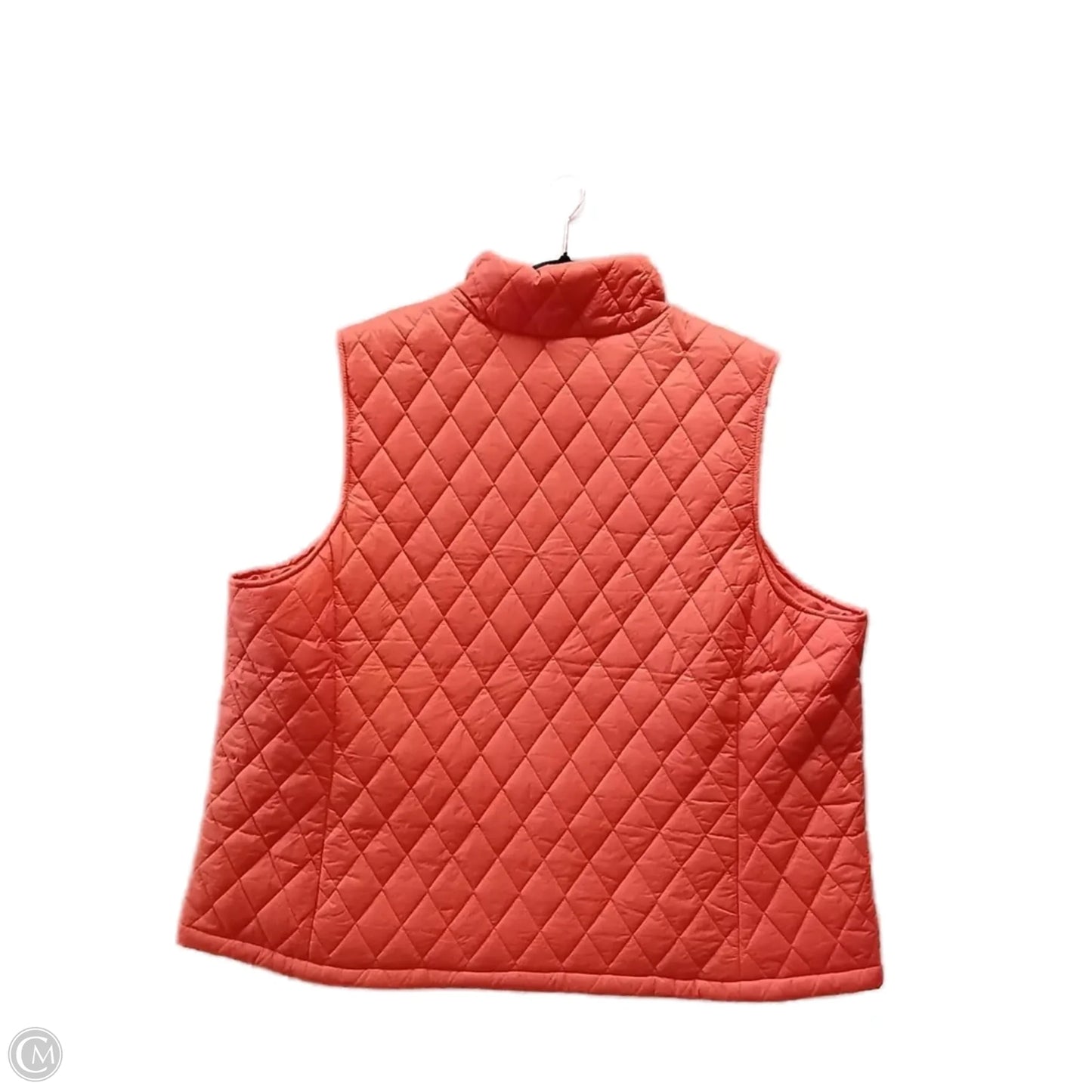 Vest Puffer & Quilted By Time And Tru In Orange, Size: 2x