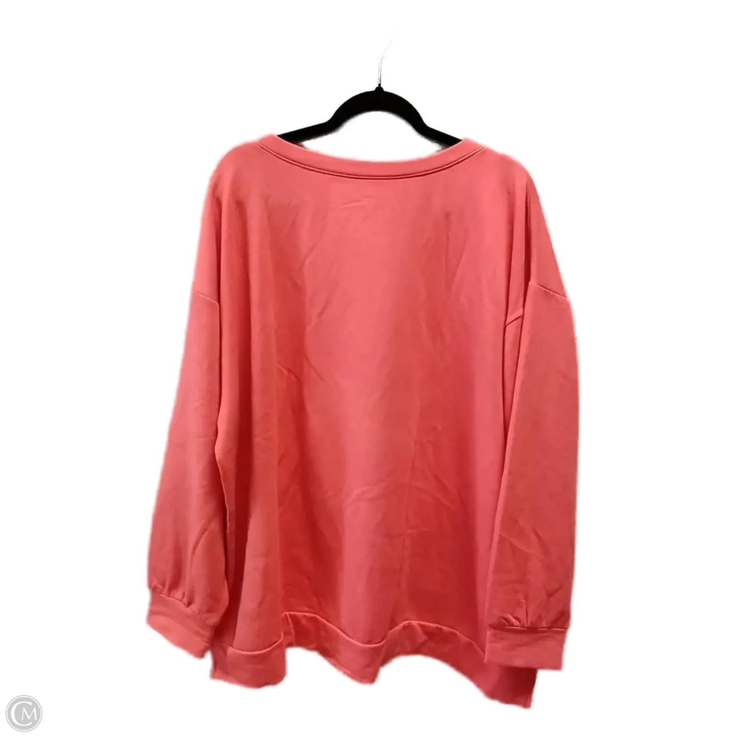 Sweatshirt Crewneck By Clothes Mentor In Orange, Size: 3x