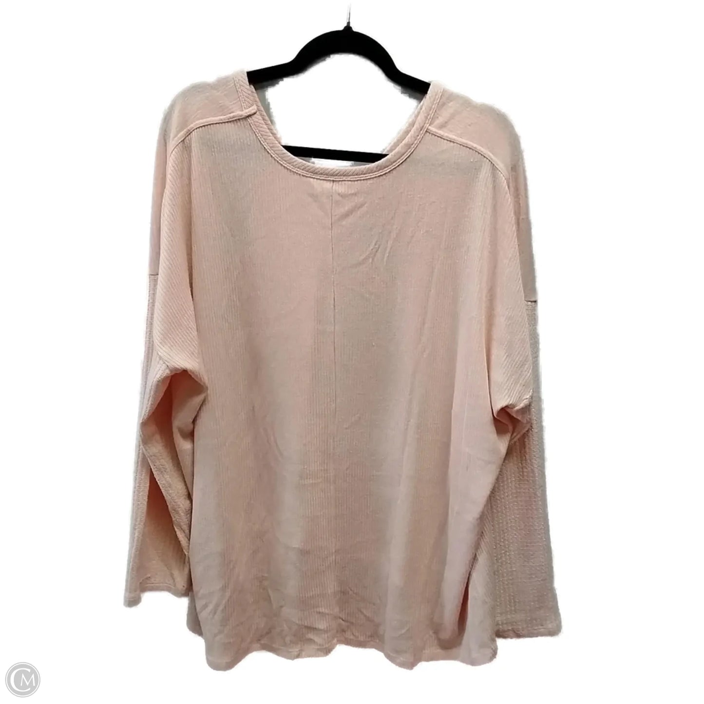 Top Long Sleeve By Terra & Sky In Plaid Pattern, Size: 2x