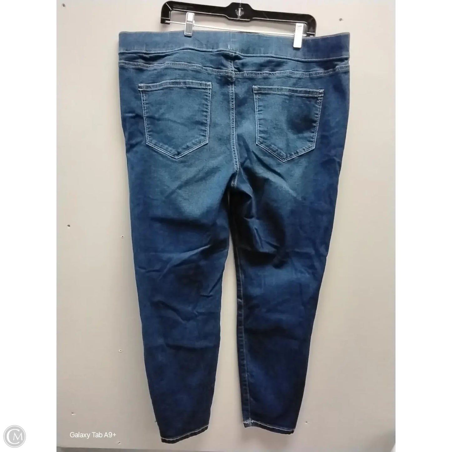 Jeans Skinny By Evri In Blue Denim, Size: 18w