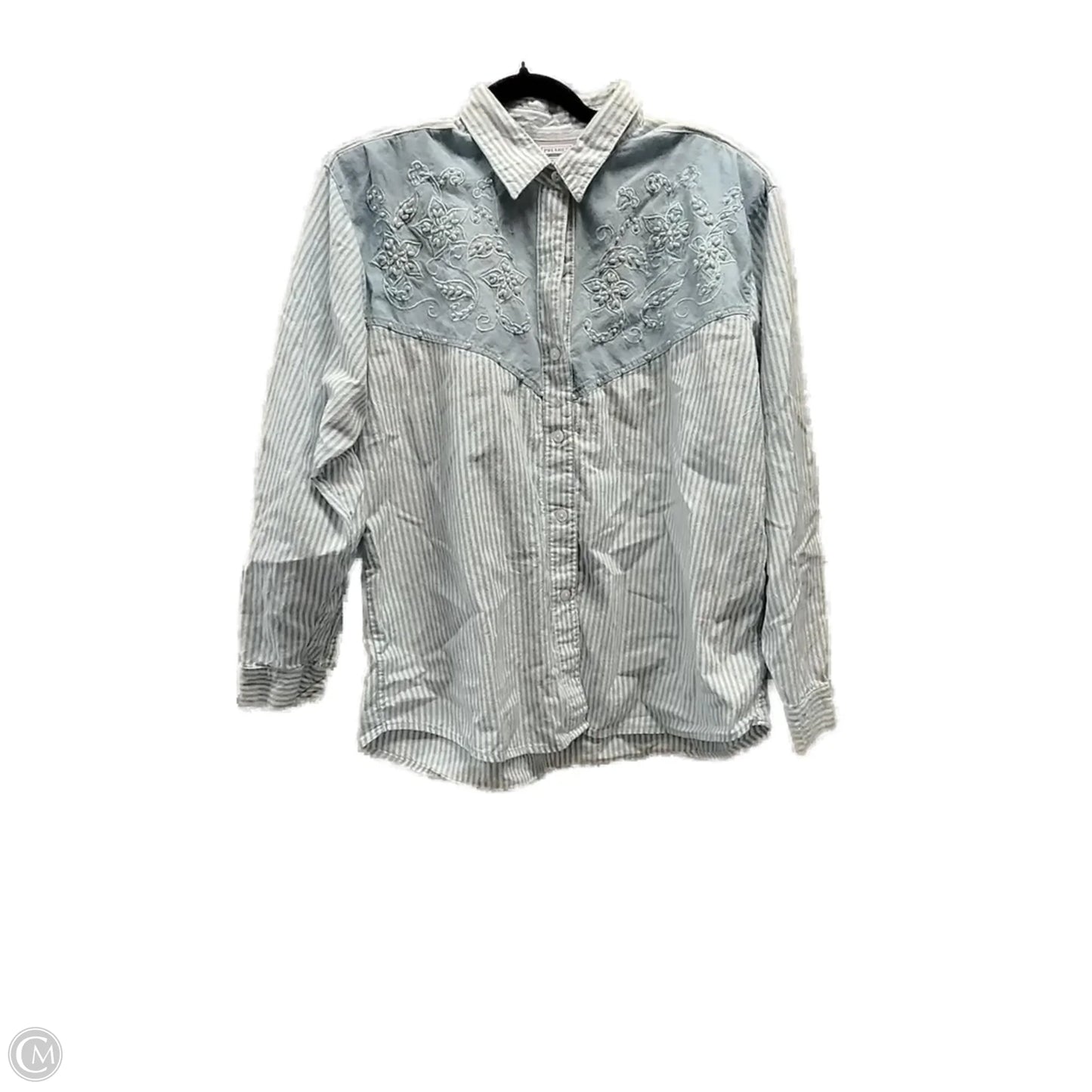 Top Long Sleeve By Premier In Striped Pattern, Size: 2x