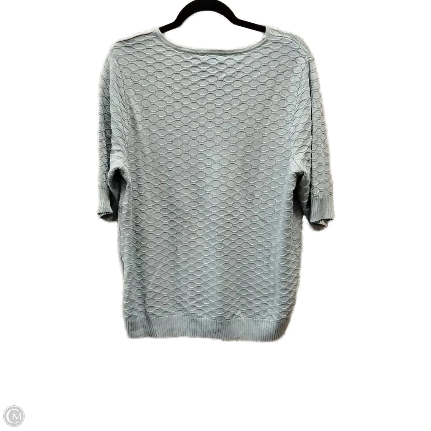 Sweater Short Sleeve By Ella Moss In Blue, Size: Xl