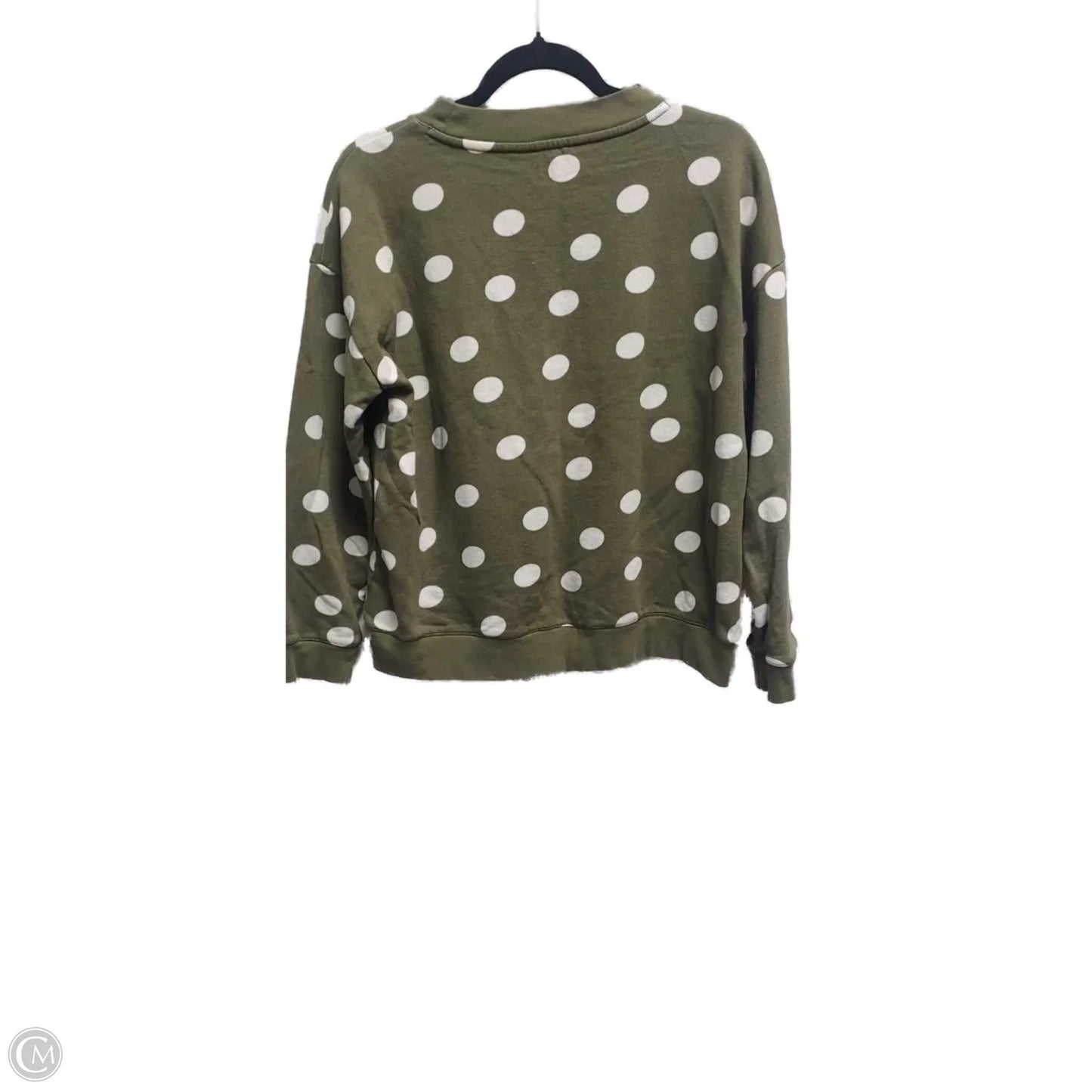 Sweatshirt Crewneck By Talbots In Polkadot Pattern, Size: M