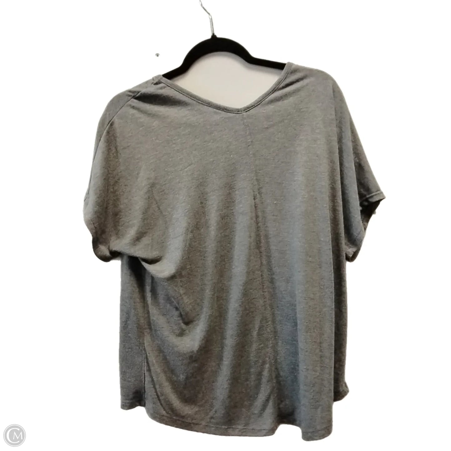 Top Short Sleeve By Disney In Grey, Size: M