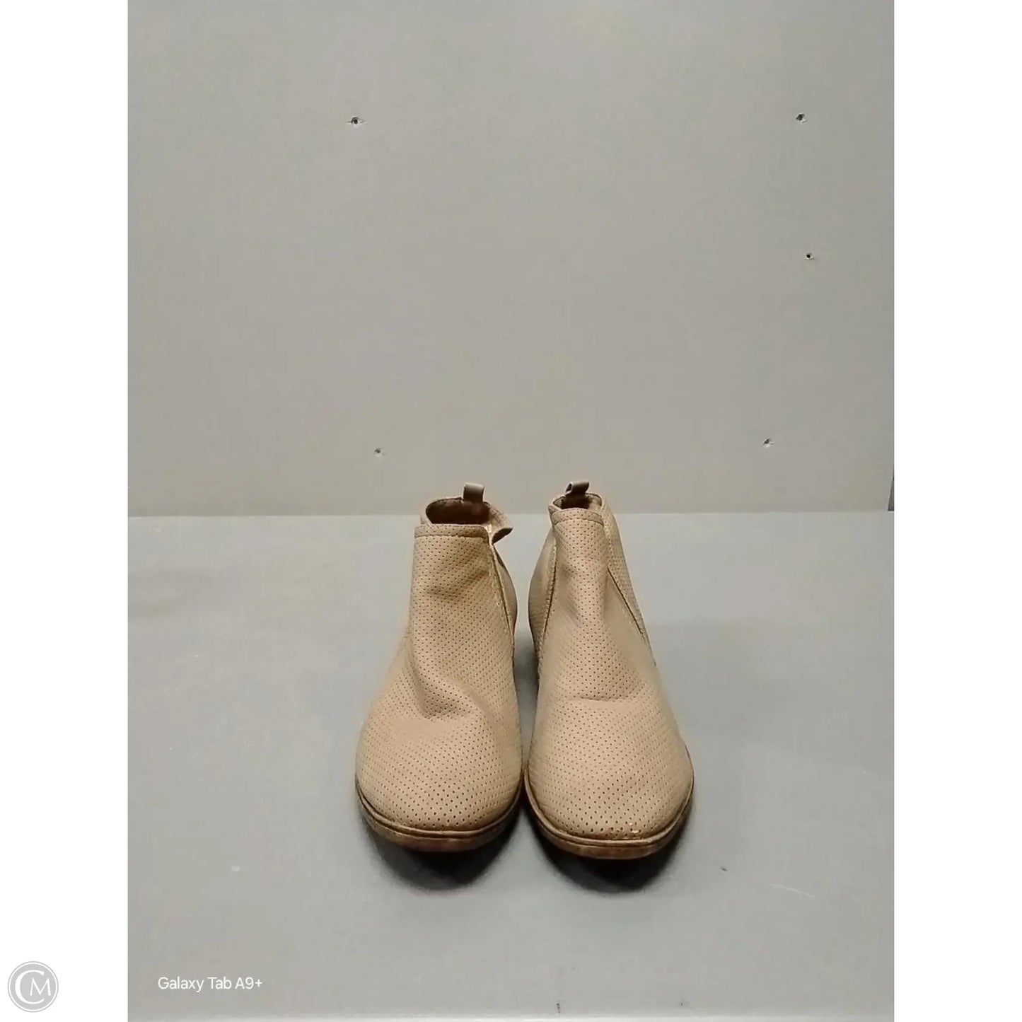 Boots Ankle Heels By Rampage In Beige, Size: 7.5