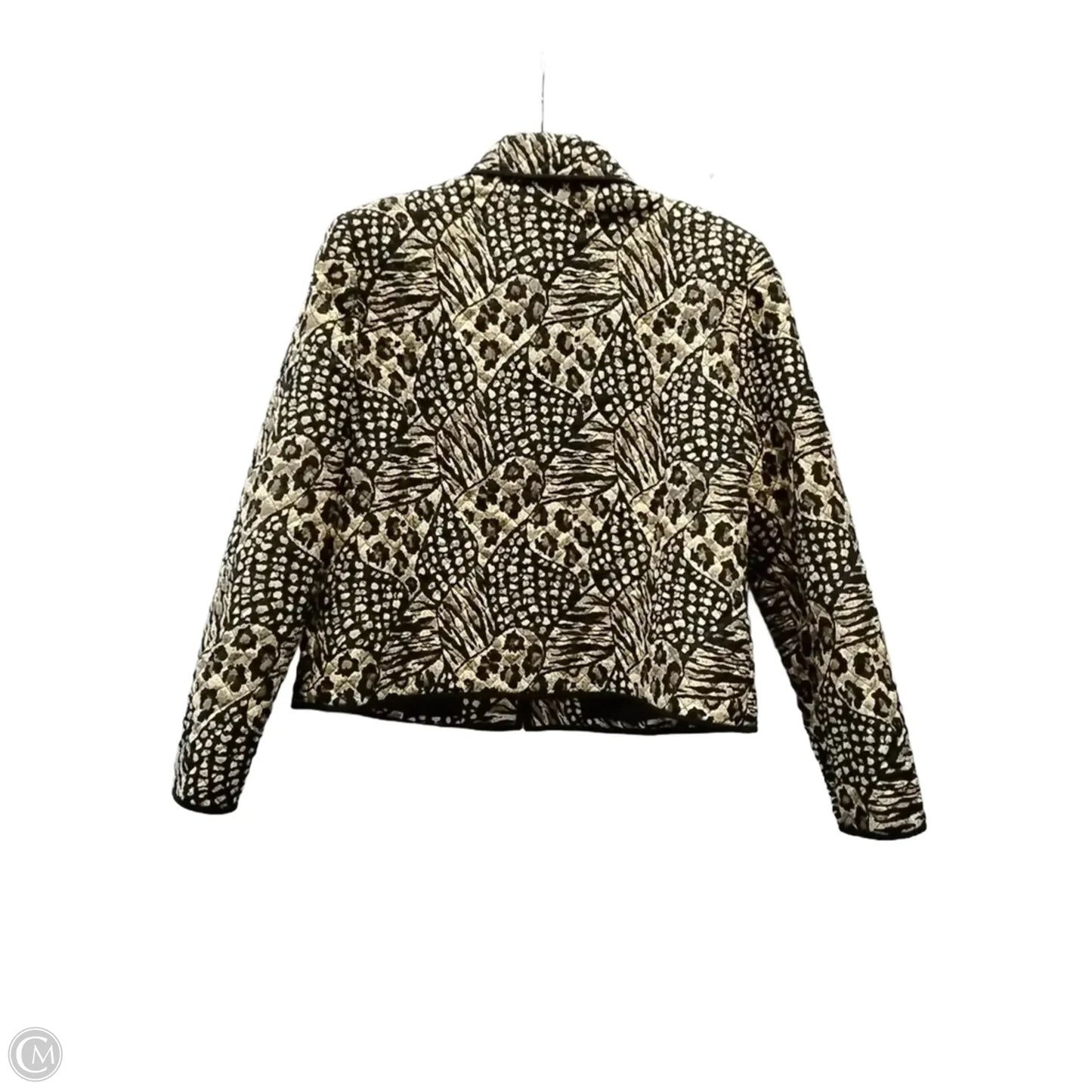 Jacket Puffer & Quilted By Maggy London In Animal Print, Size: 14
