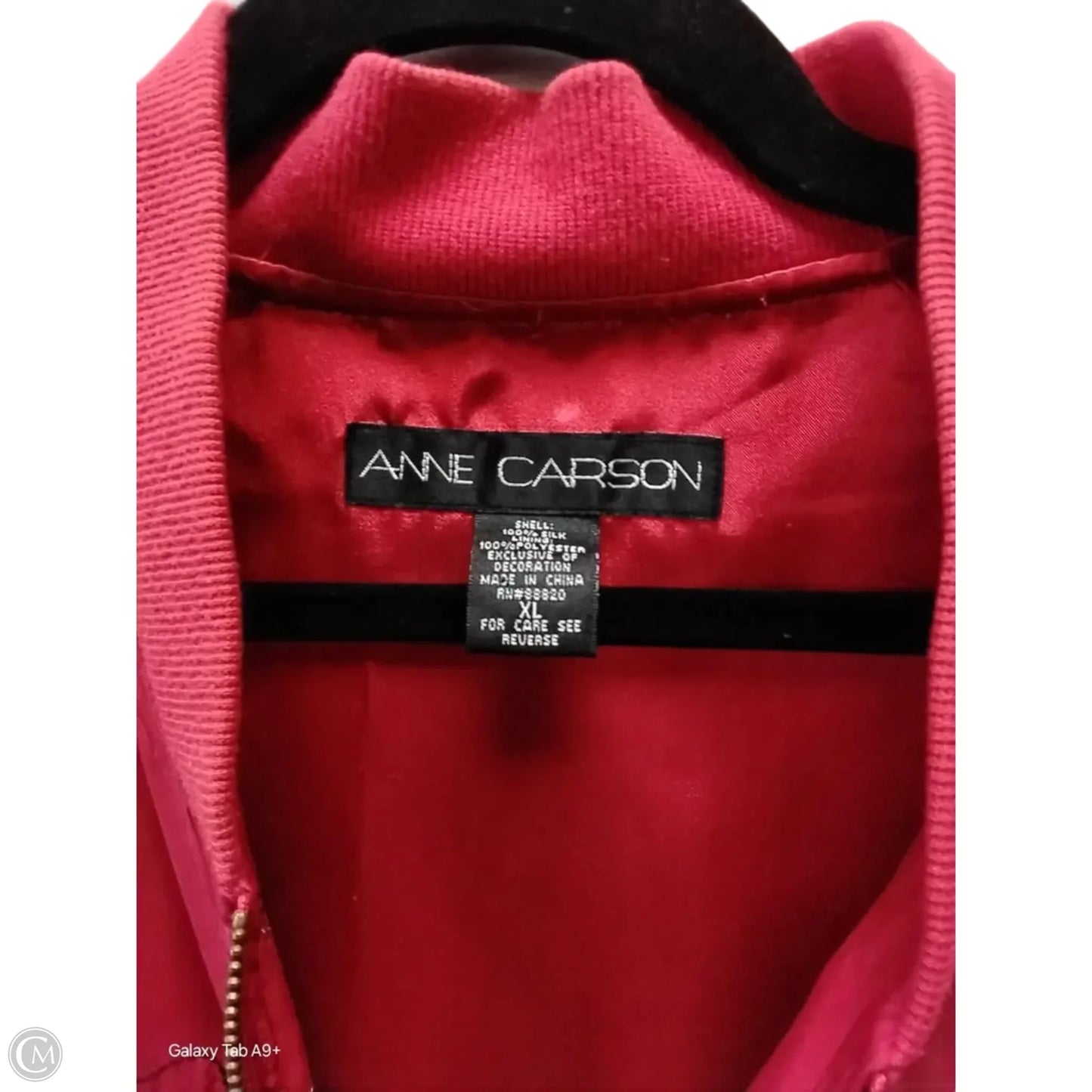 Jacket Other By Anne Carson In Red, Size: Xl