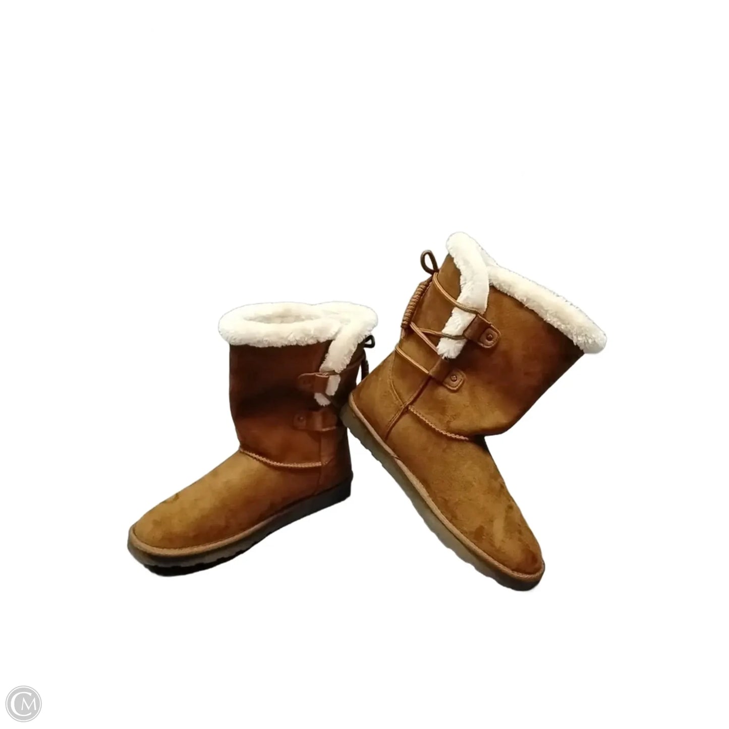 Boots Snow By Popfit In Brown, Size: 8