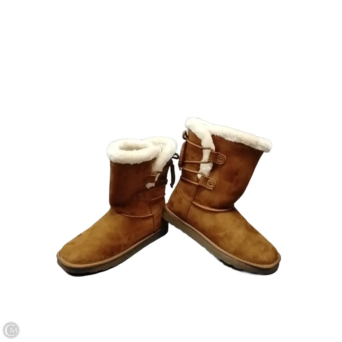 Boots Snow By Popfit In Brown, Size: 8