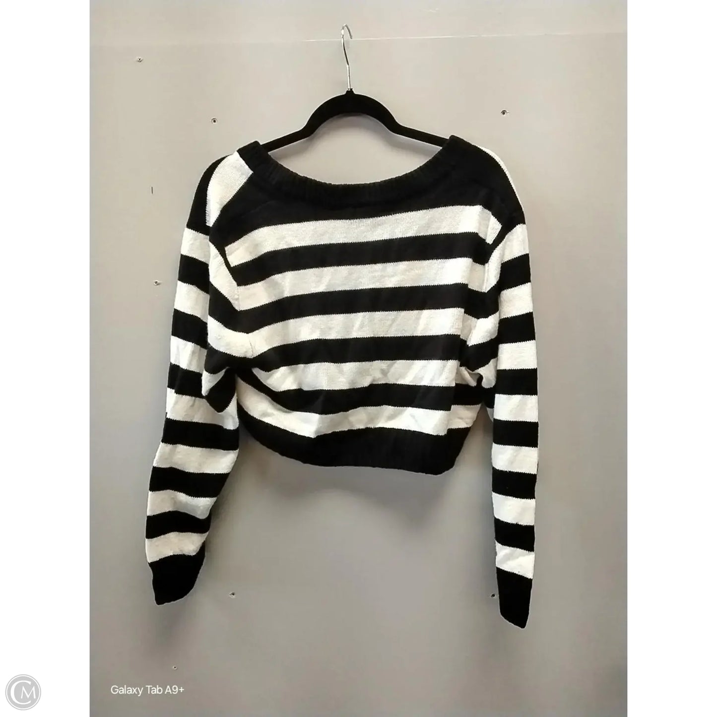 Cardigan By Downeast In Striped Pattern, Size: M
