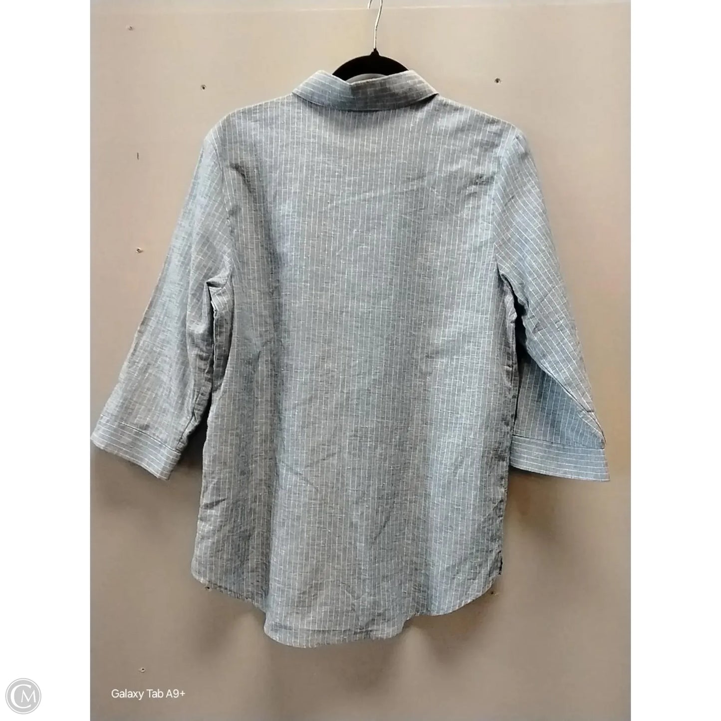 Top 3/4 Sleeve By Clothes Mentor In Blue, Size: S