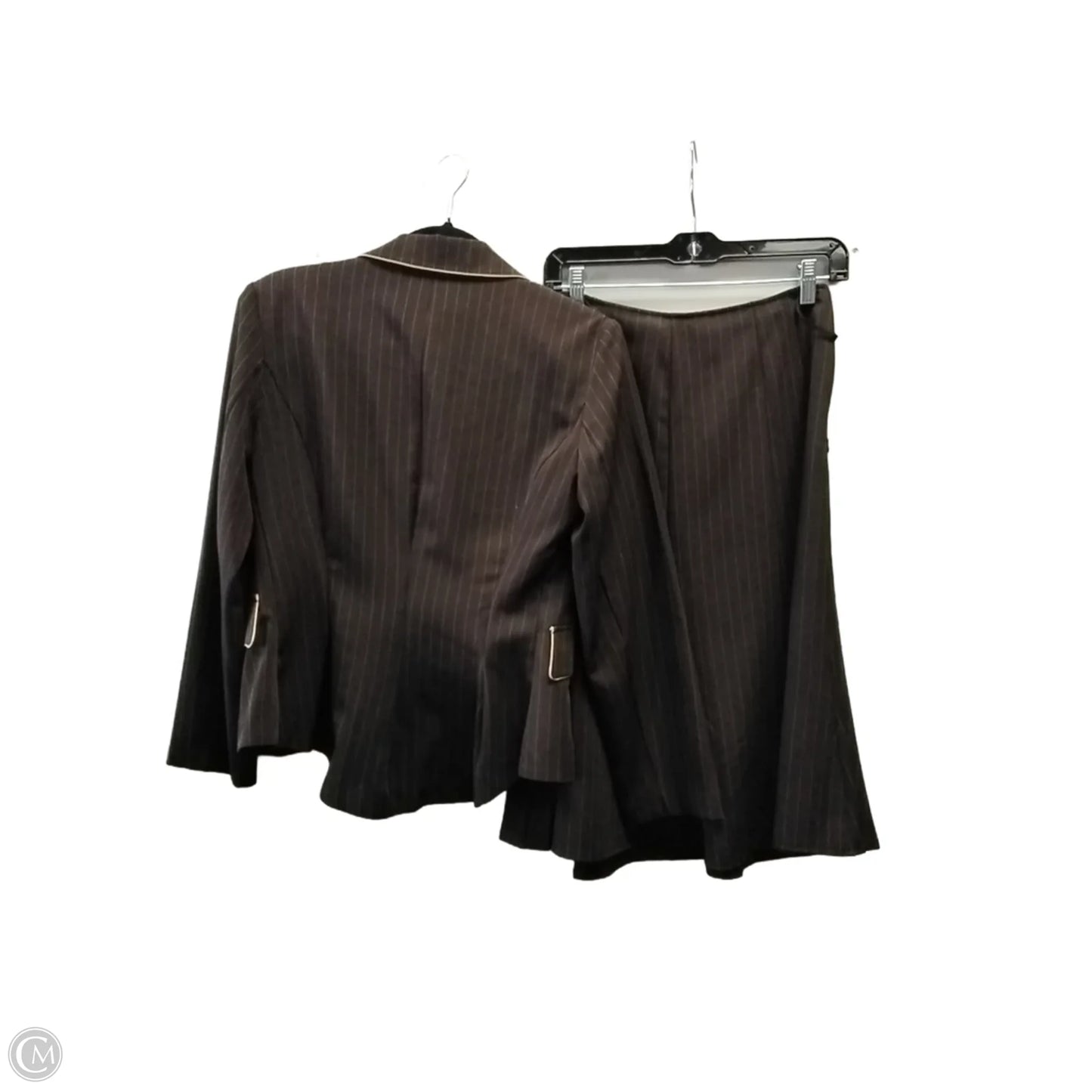 Skirt Set 2pc By Courtenay In Striped Pattern, Size: 8