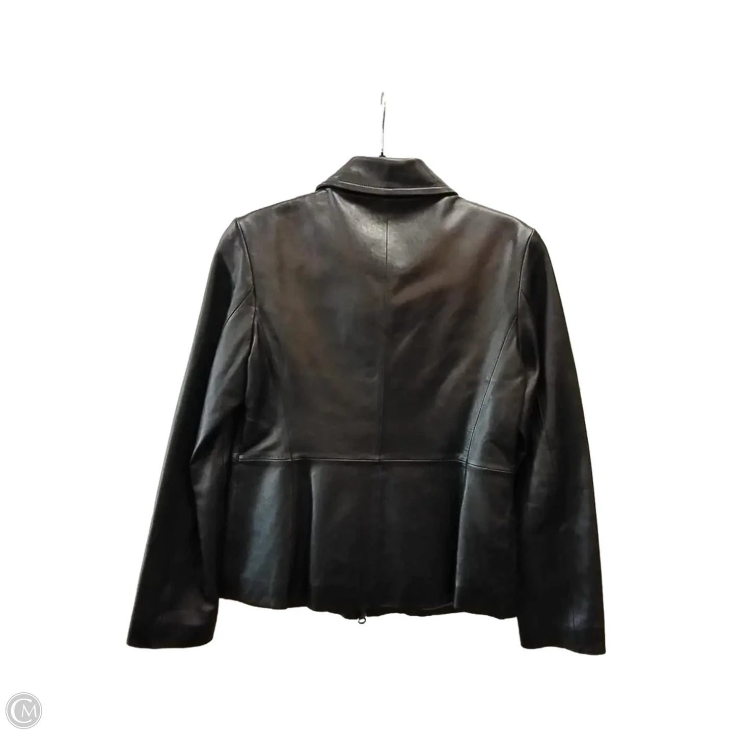 Jacket Leather By Guess In Black, Size: M