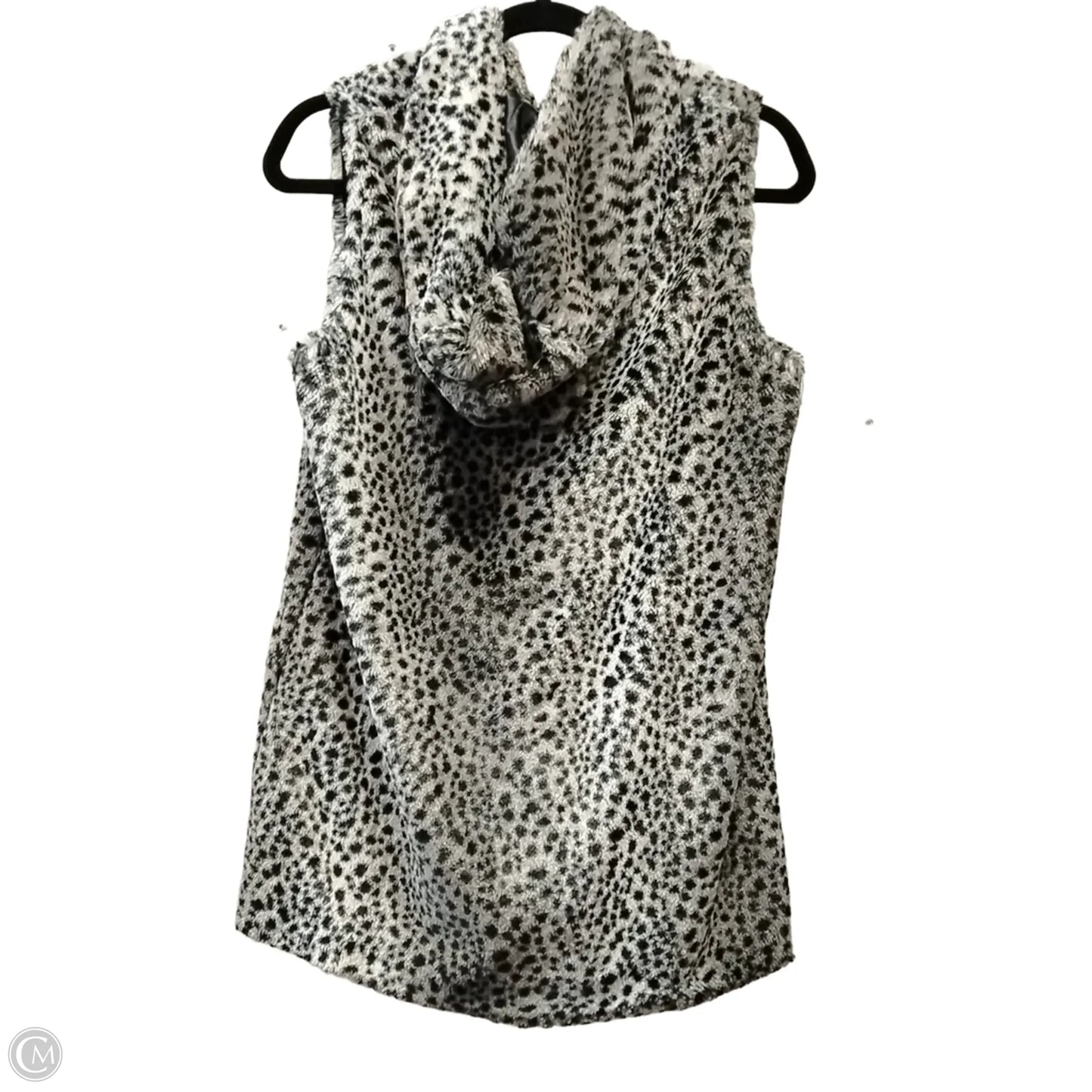 Vest Faux Fur & Sherpa By Clothes Mentor In Animal Print, Size: S